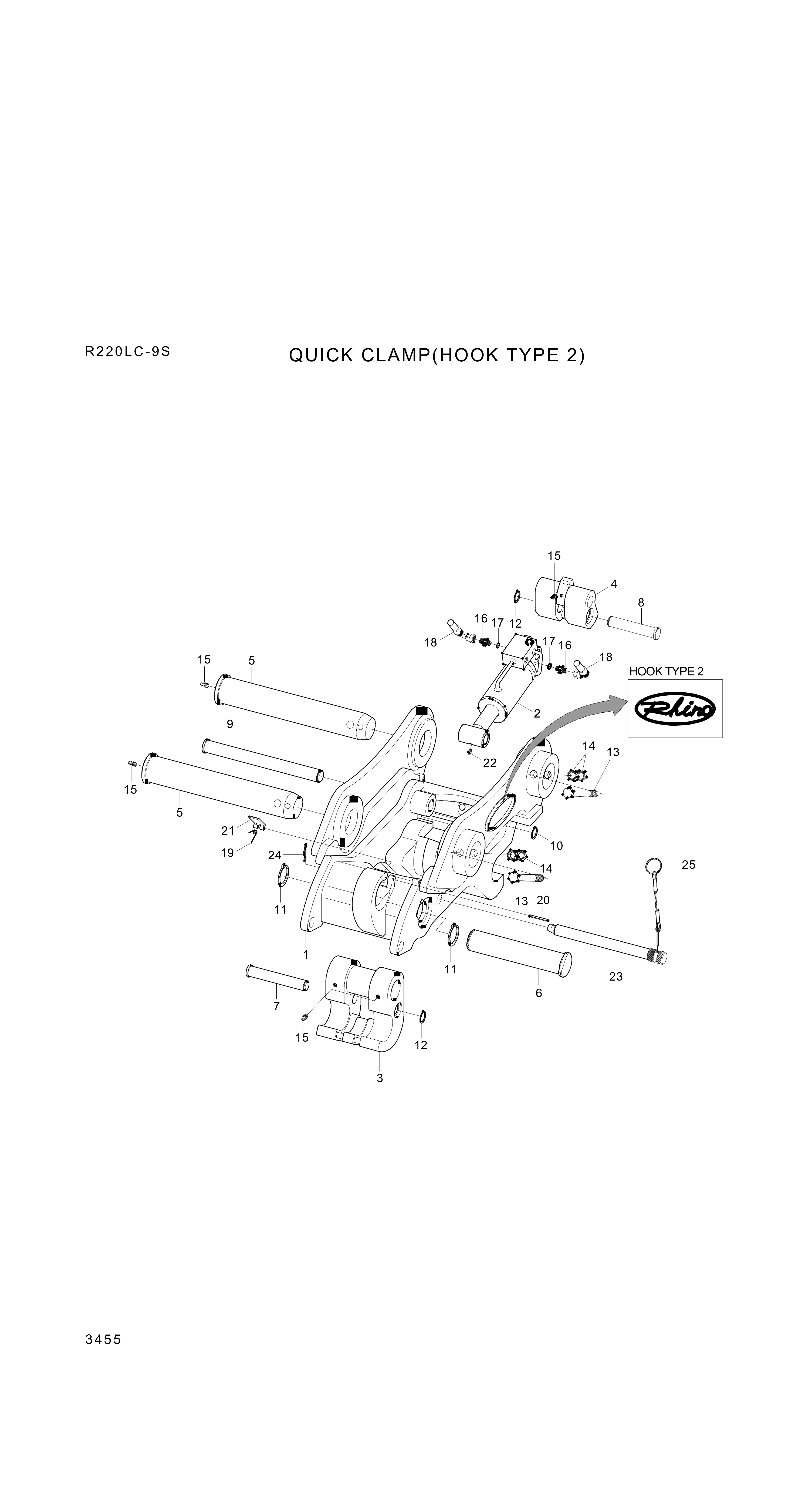 drawing for Hyundai Construction Equipment XKBP-00211 - SPRING (figure 3)