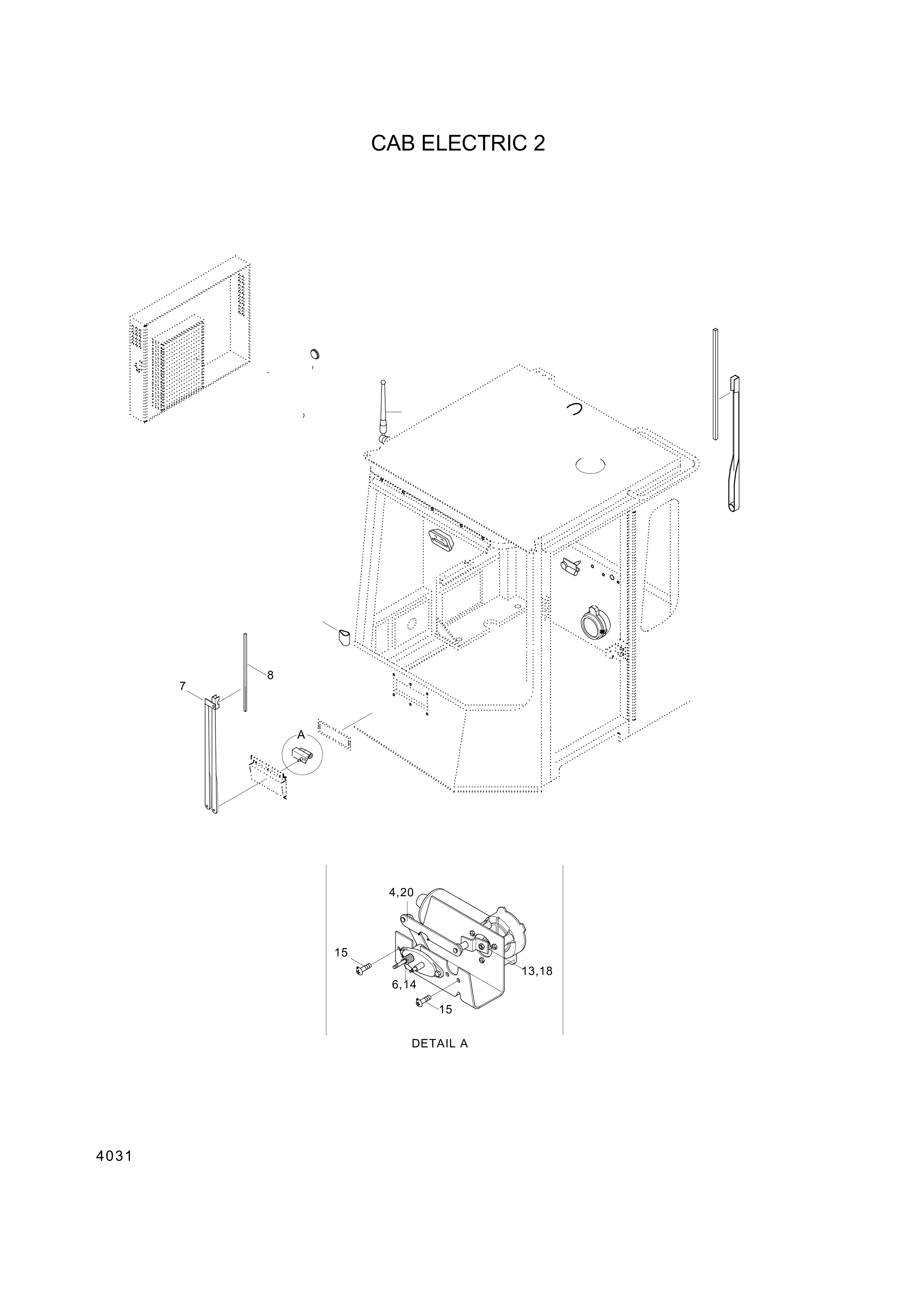 drawing for Hyundai Construction Equipment 24L3-41000 - MOTOR ASSY-WIPER FR
