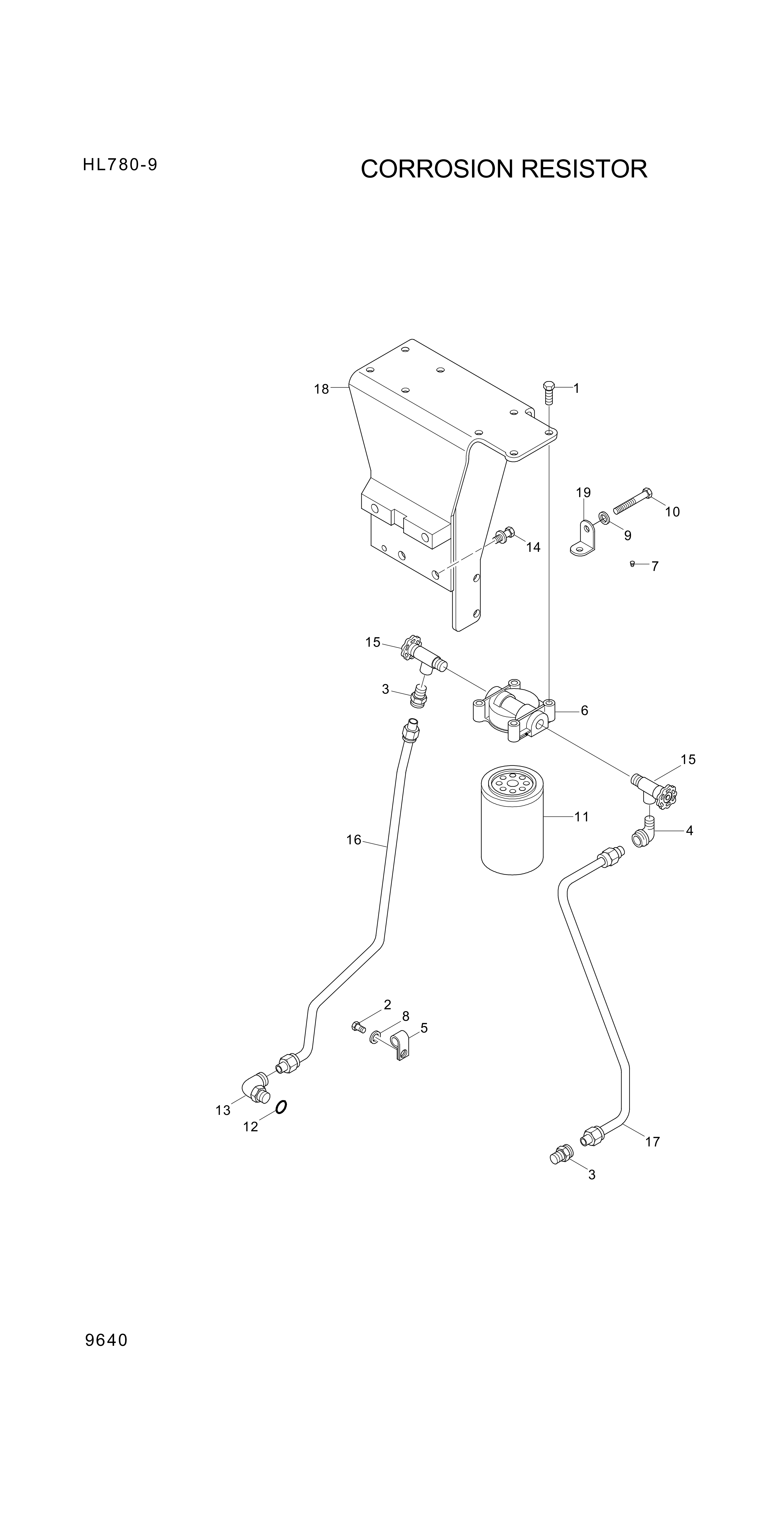 drawing for Hyundai Construction Equipment YUBP-06887 - PIPE-OUTLET (figure 4)