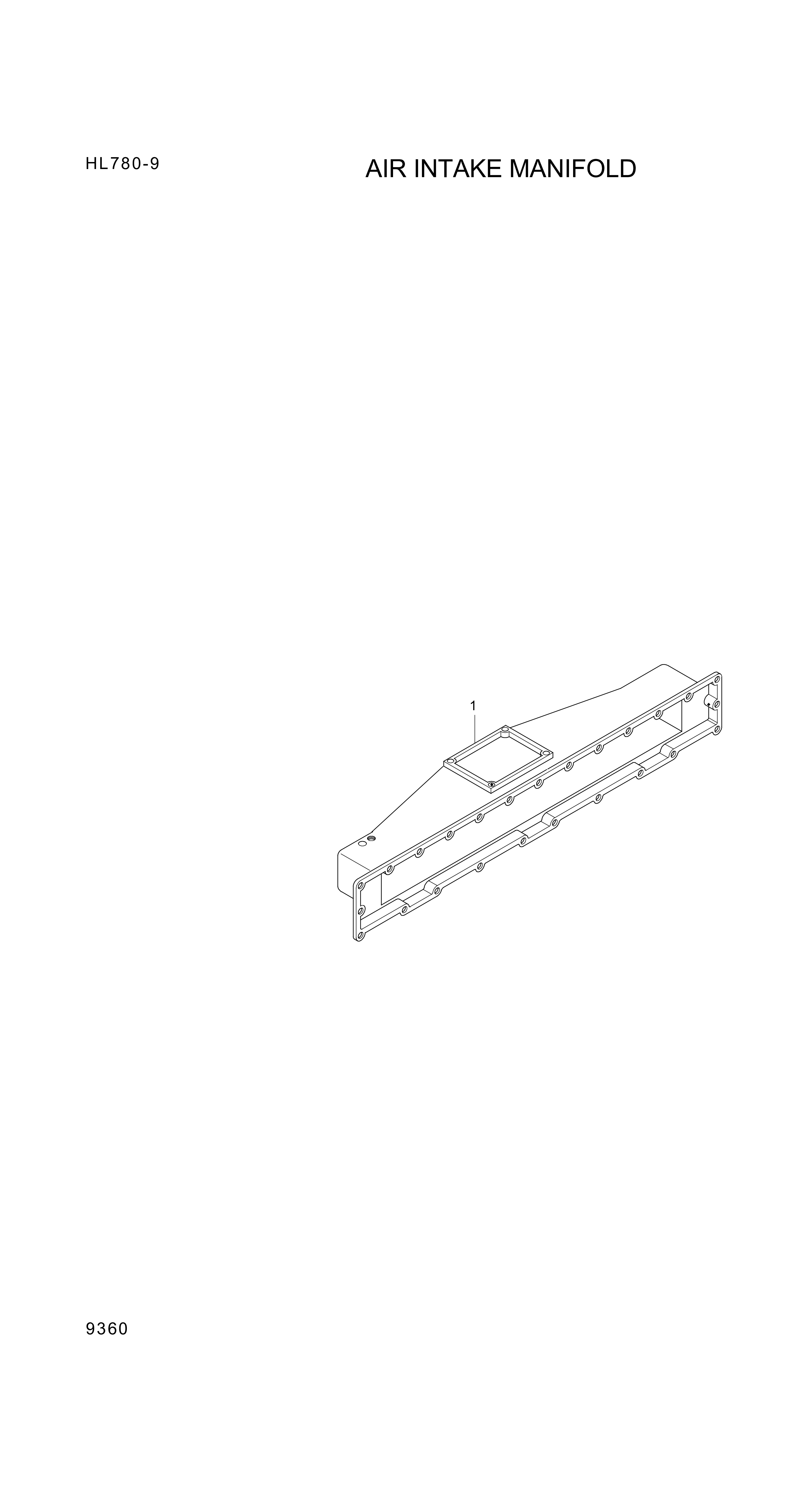 drawing for Hyundai Construction Equipment YUBP-05252 - MANIFOLD-INLET (figure 2)