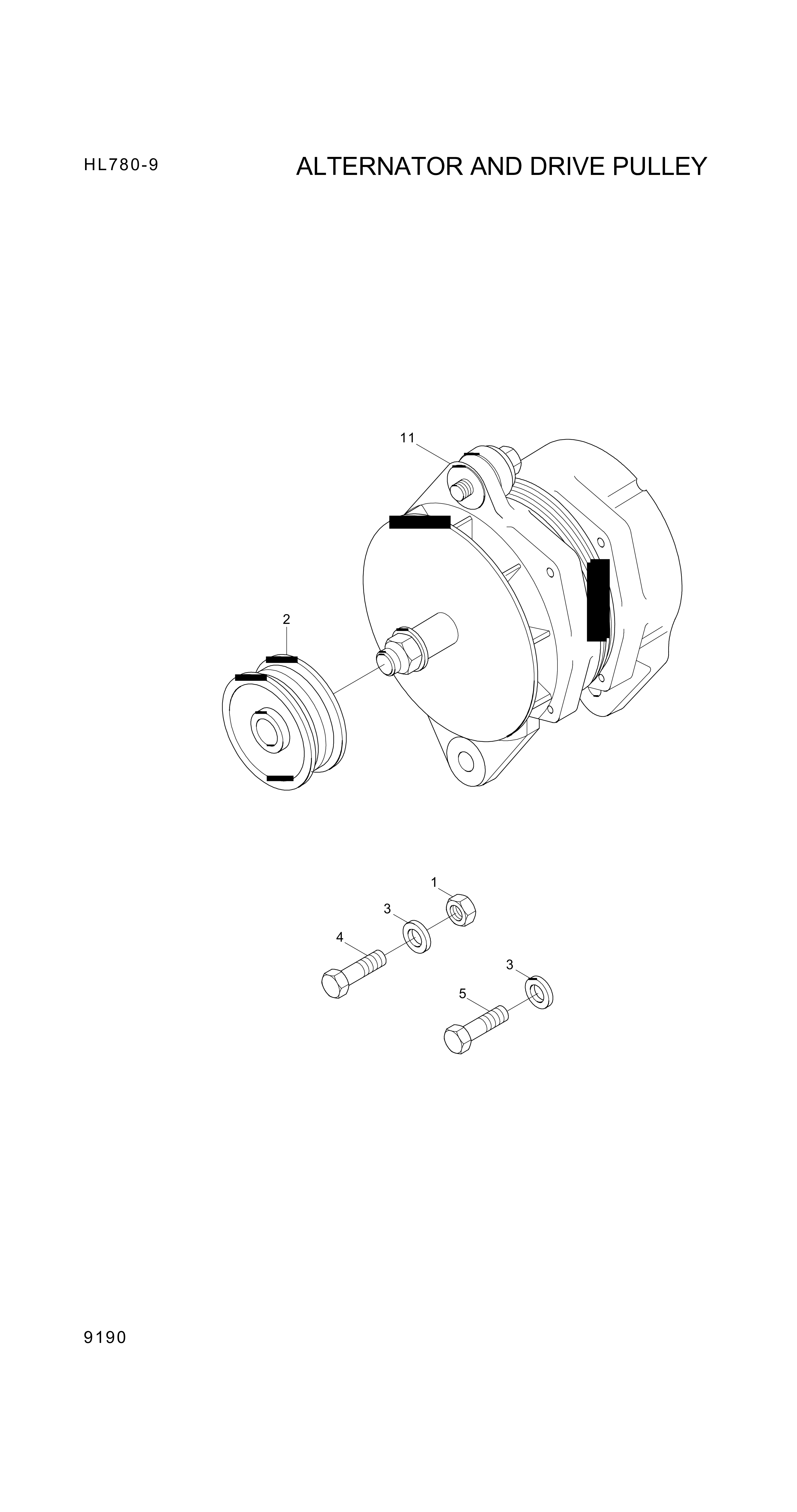 drawing for Hyundai Construction Equipment YUBP-05358 - PULLEY (figure 4)