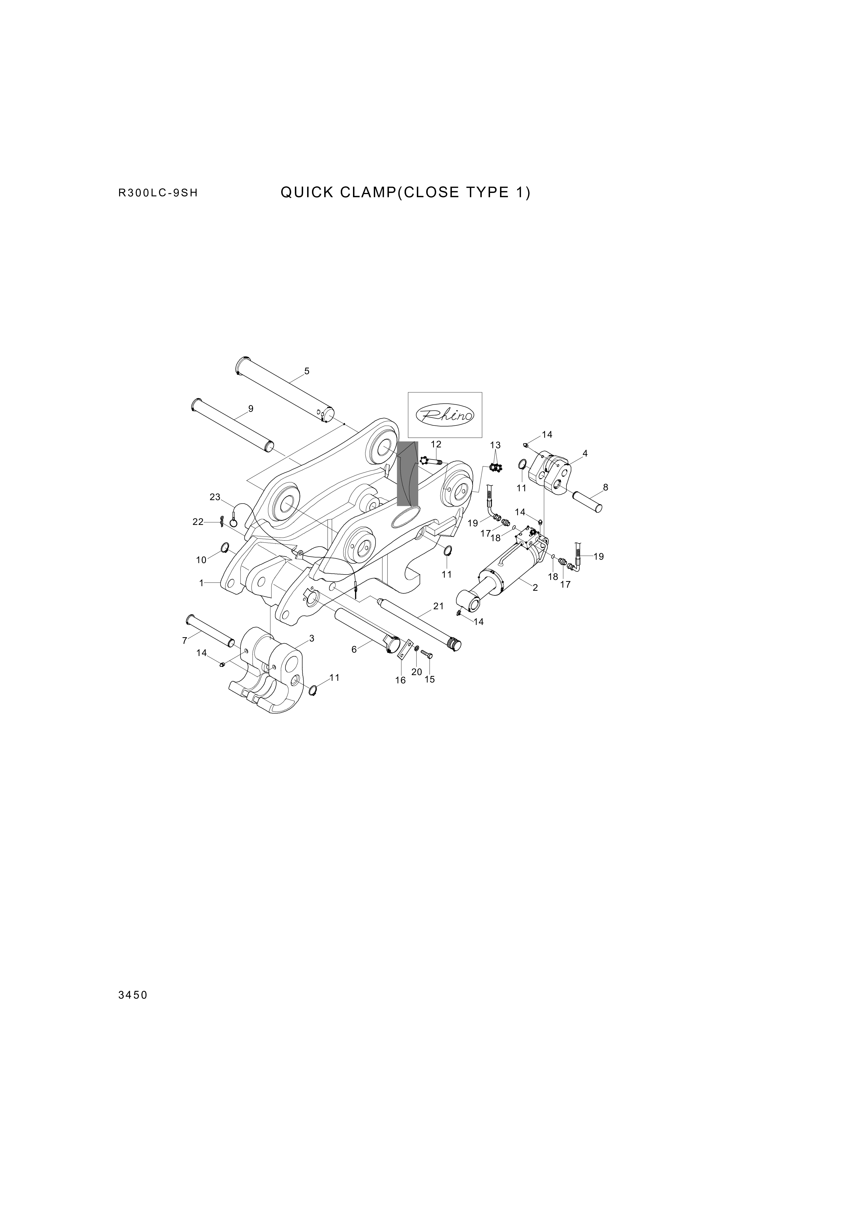 drawing for Hyundai Construction Equipment XKBP-00264 - PIN-STOP