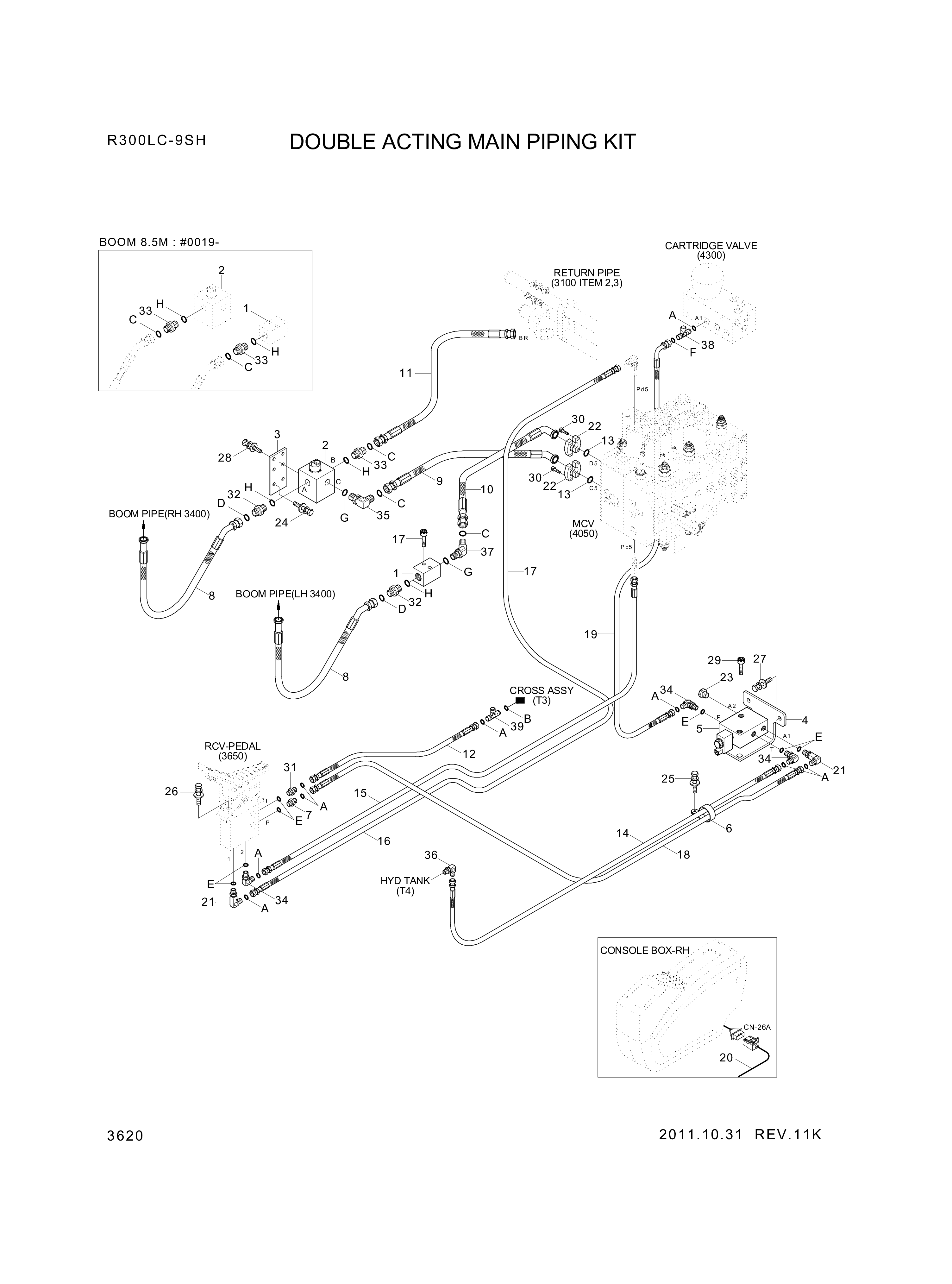 drawing for Hyundai Construction Equipment P974-207328 - HOSE ASSY-ORFS&FLG