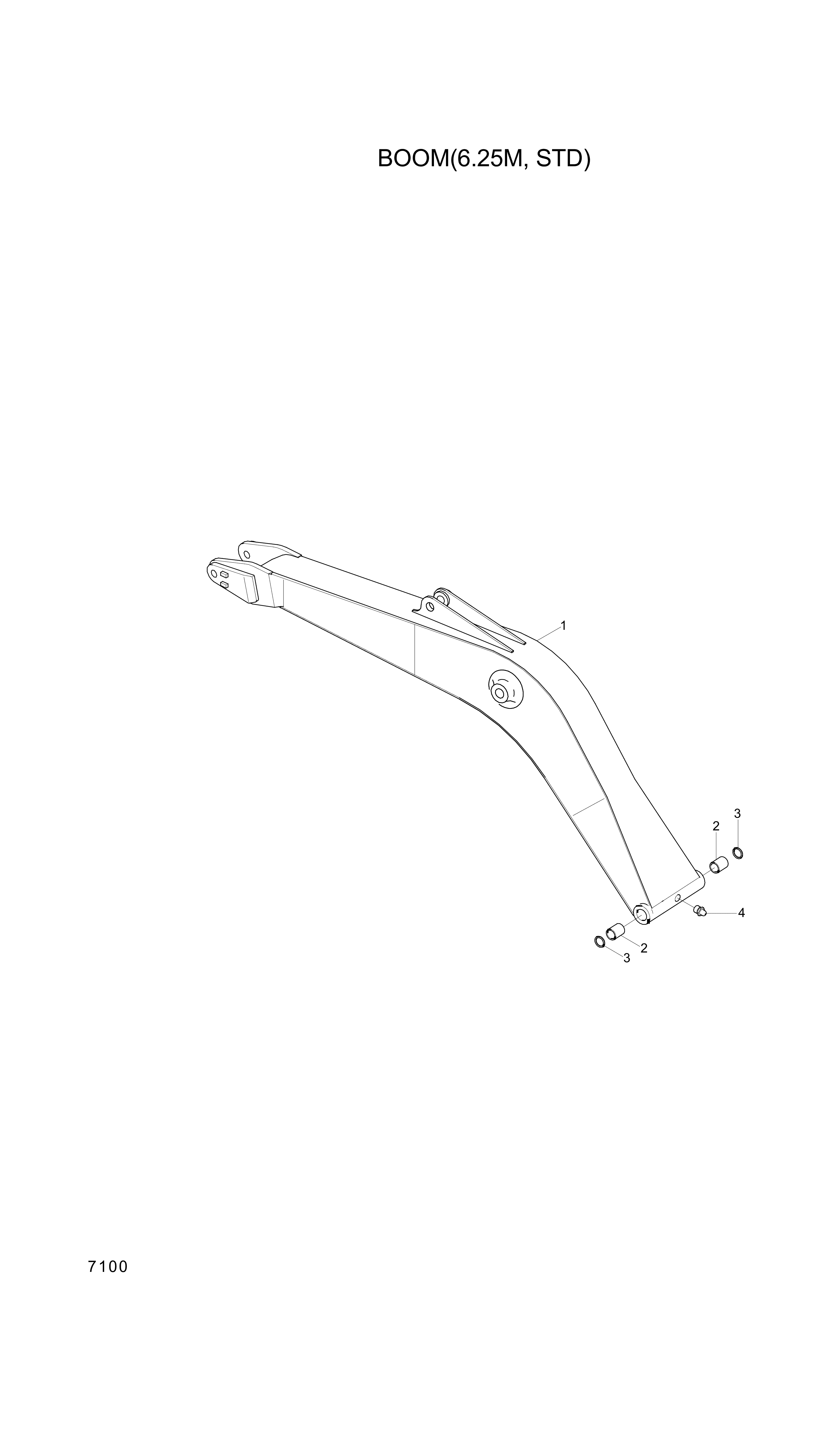 drawing for Hyundai Construction Equipment 61EN-12150 - BUSHING-BRONZE
