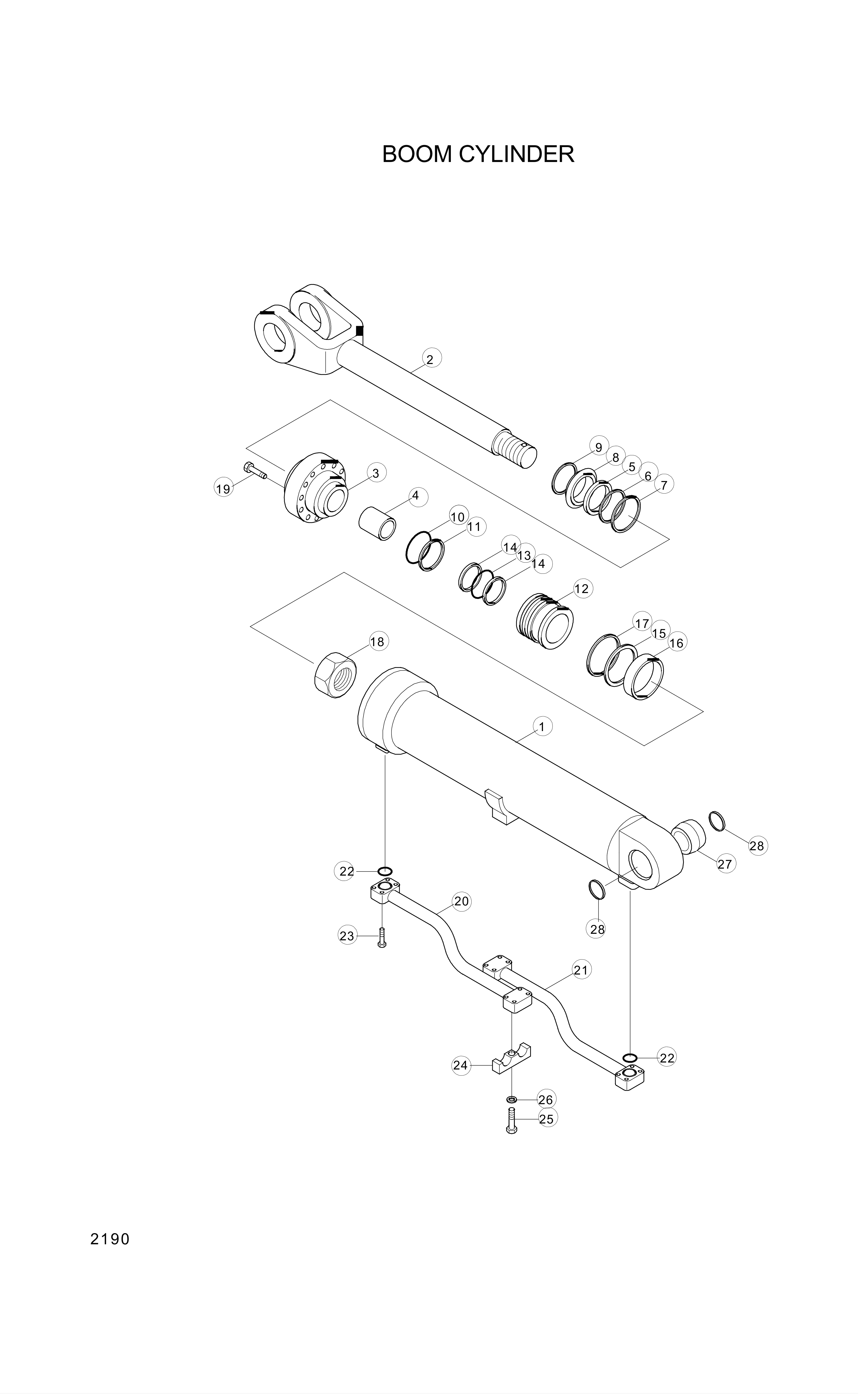 drawing for Hyundai Construction Equipment XKCC-00049 - RING-BUFFER (figure 5)