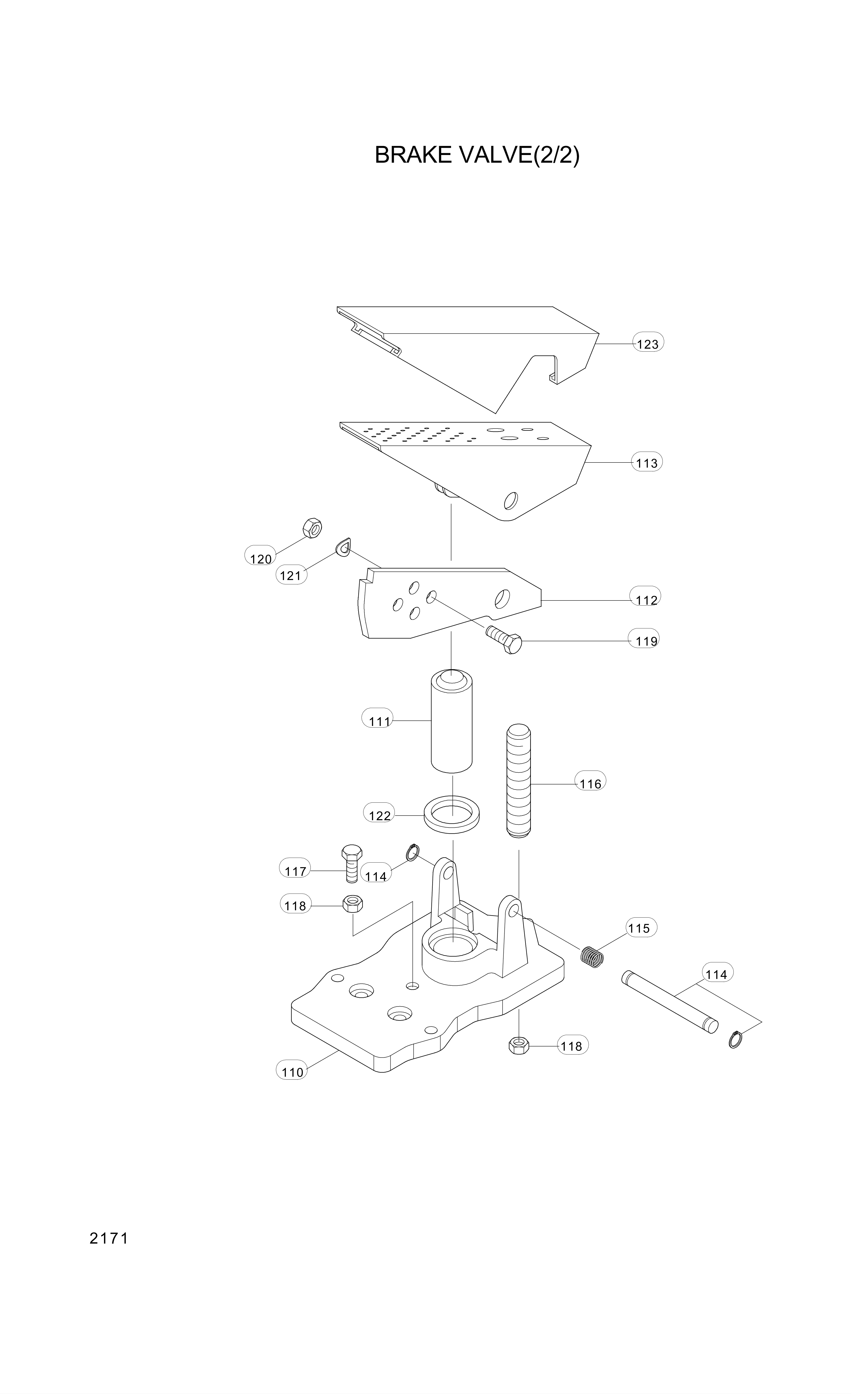 drawing for Hyundai Construction Equipment 620689 - PLATE (figure 3)