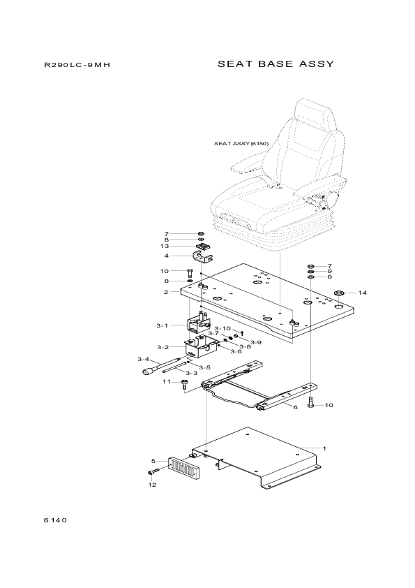 drawing for Hyundai Construction Equipment S225-10000B - NUT-HEX SLOT (figure 4)