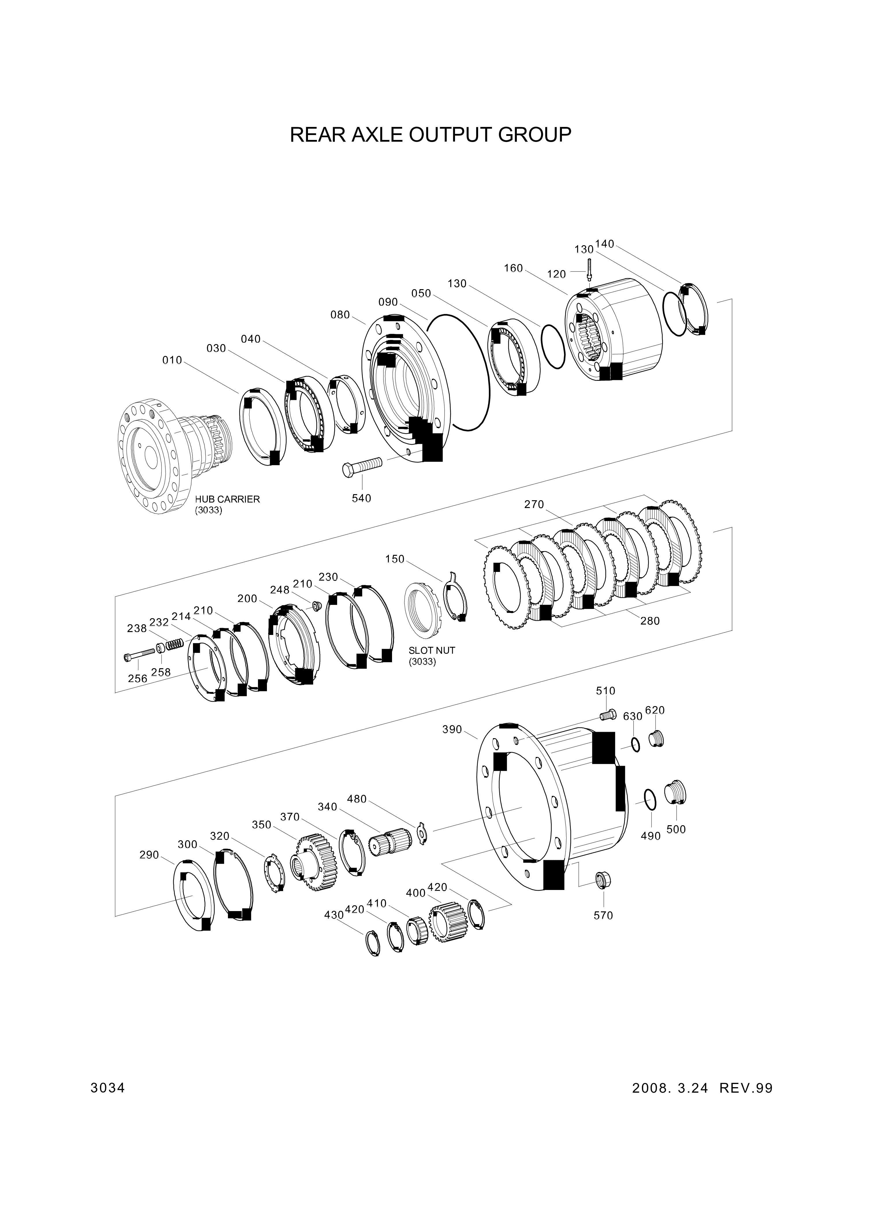 drawing for Hyundai Construction Equipment 0501-314-381 - I.CLUTCH DISC (figure 4)