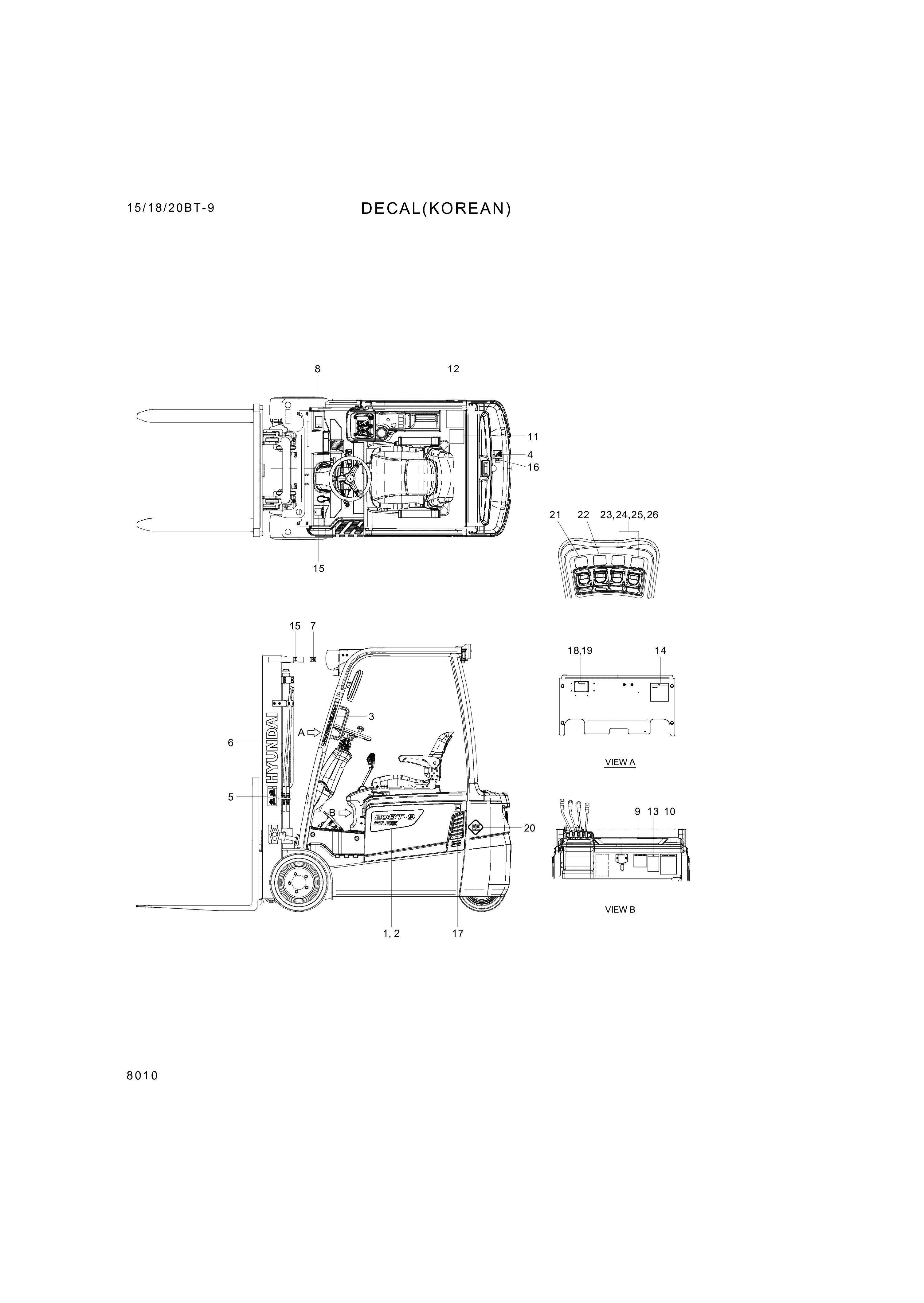 drawing for Hyundai Construction Equipment 99FG-00182 - DECAL-BRAKE FLUID (figure 2)
