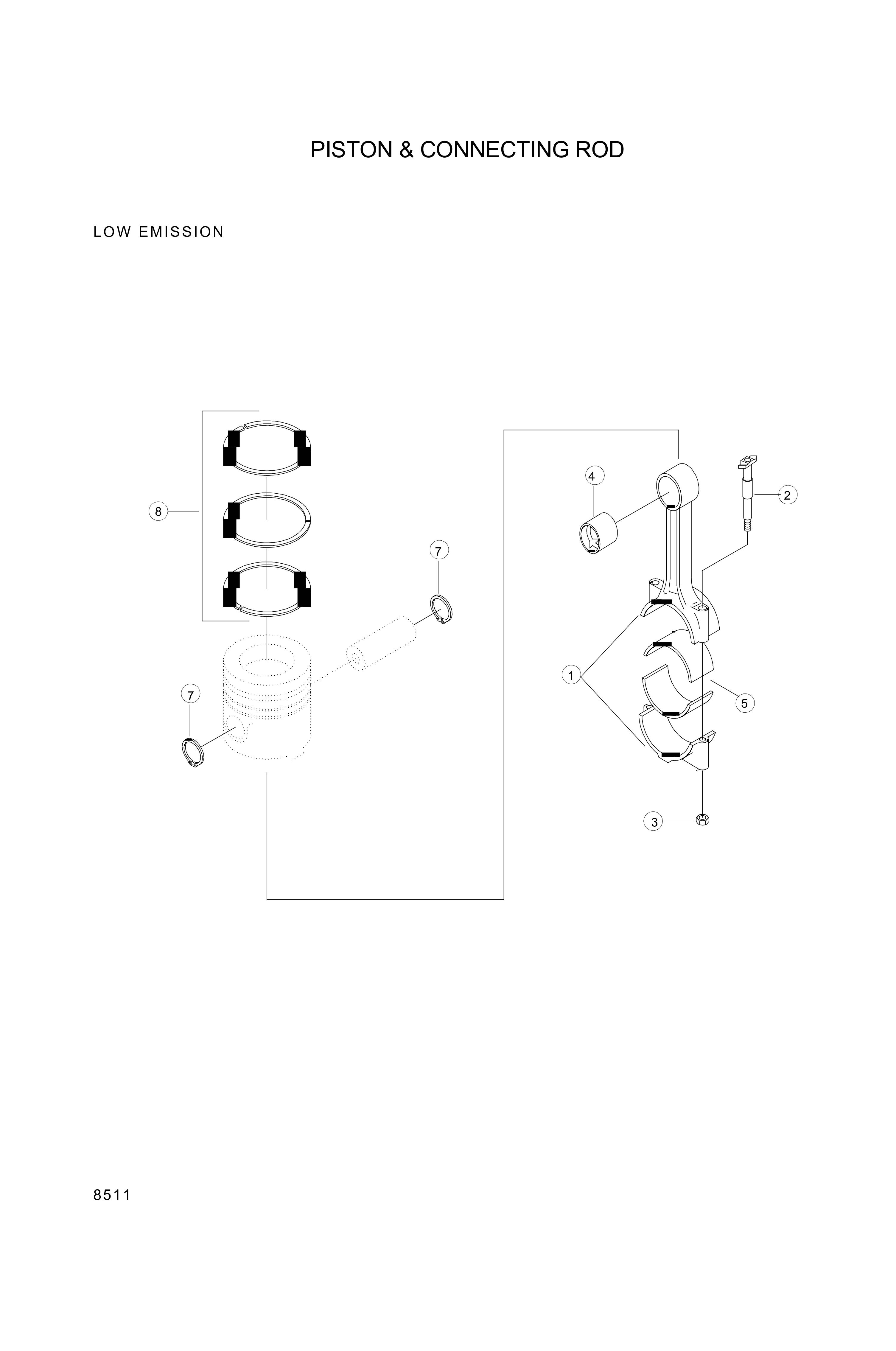 drawing for Hyundai Construction Equipment YUBP-06253 - RING SET-PISTON (figure 5)