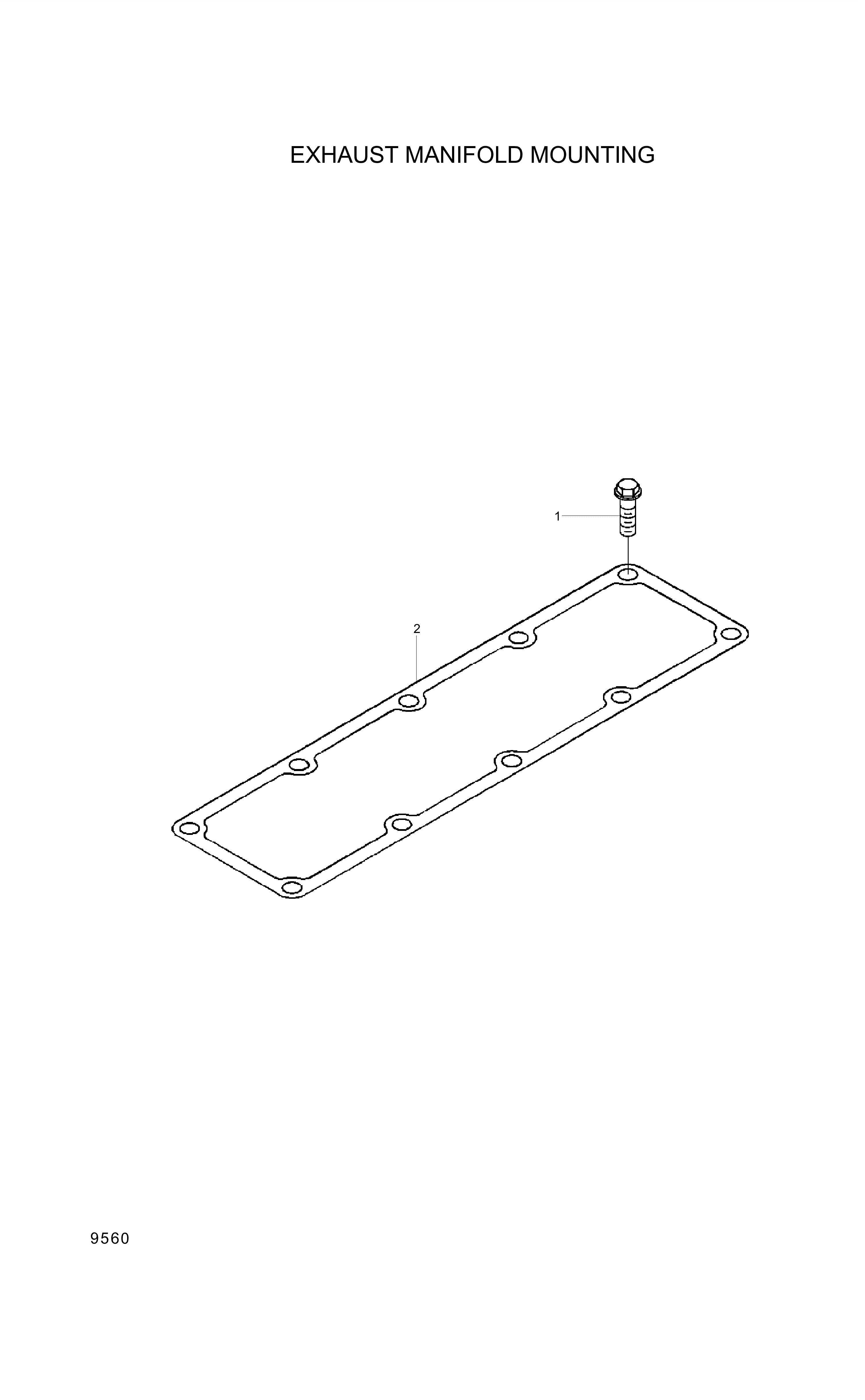 drawing for Hyundai Construction Equipment YUBP-07185 - GASKET (figure 4)