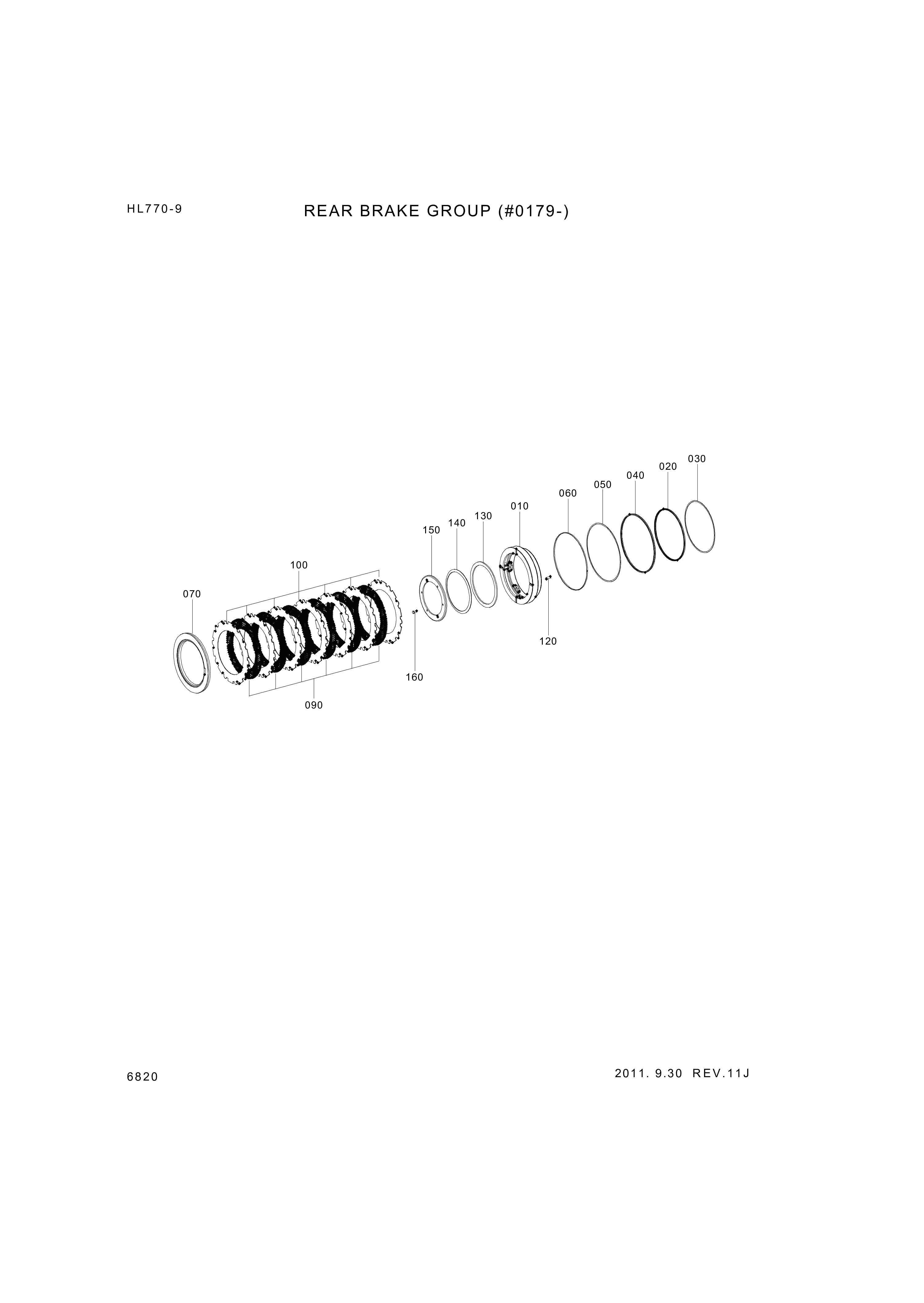 drawing for Hyundai Construction Equipment SWO0167A-000-02 - INNER CLUTCH DISK (figure 4)