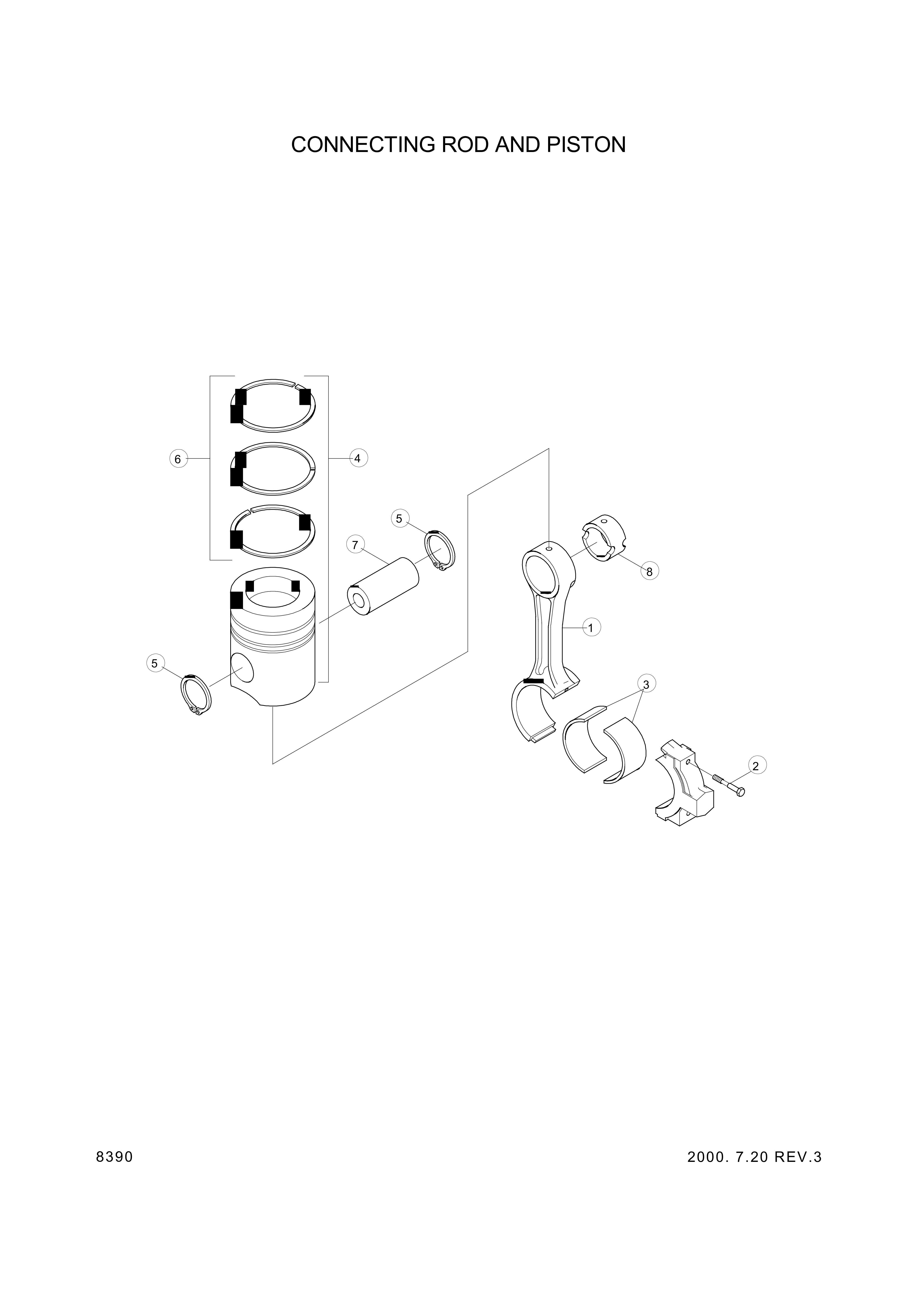 drawing for Hyundai Construction Equipment YUBP-06385 - RING SET-PISTON (figure 1)