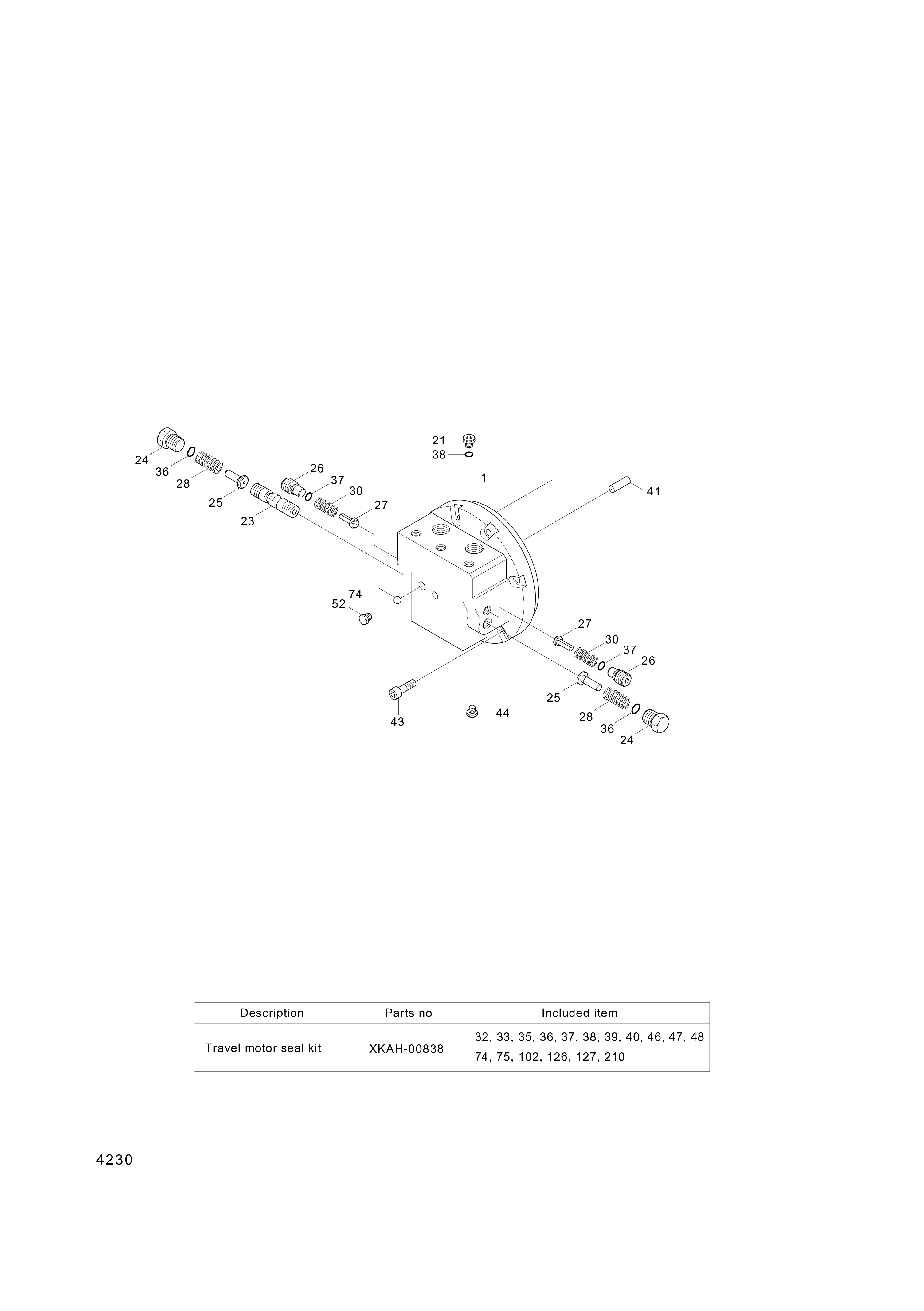 drawing for Hyundai Construction Equipment XKAH-00797 - FLANGE ASSY-REAR (figure 2)