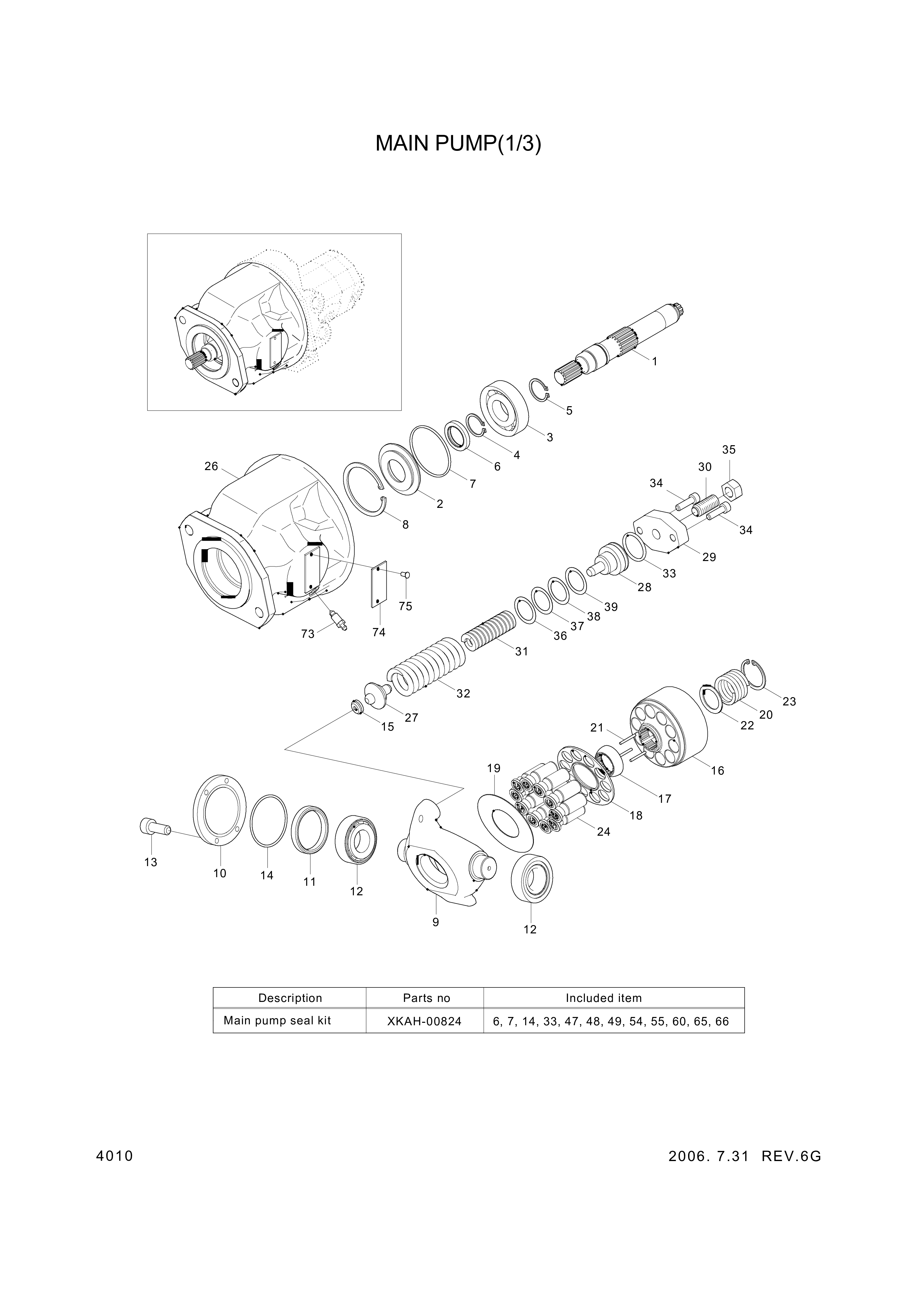 drawing for Hyundai Construction Equipment XKAH-00864 - PISTON SET-ROTARY(10EA) (figure 2)