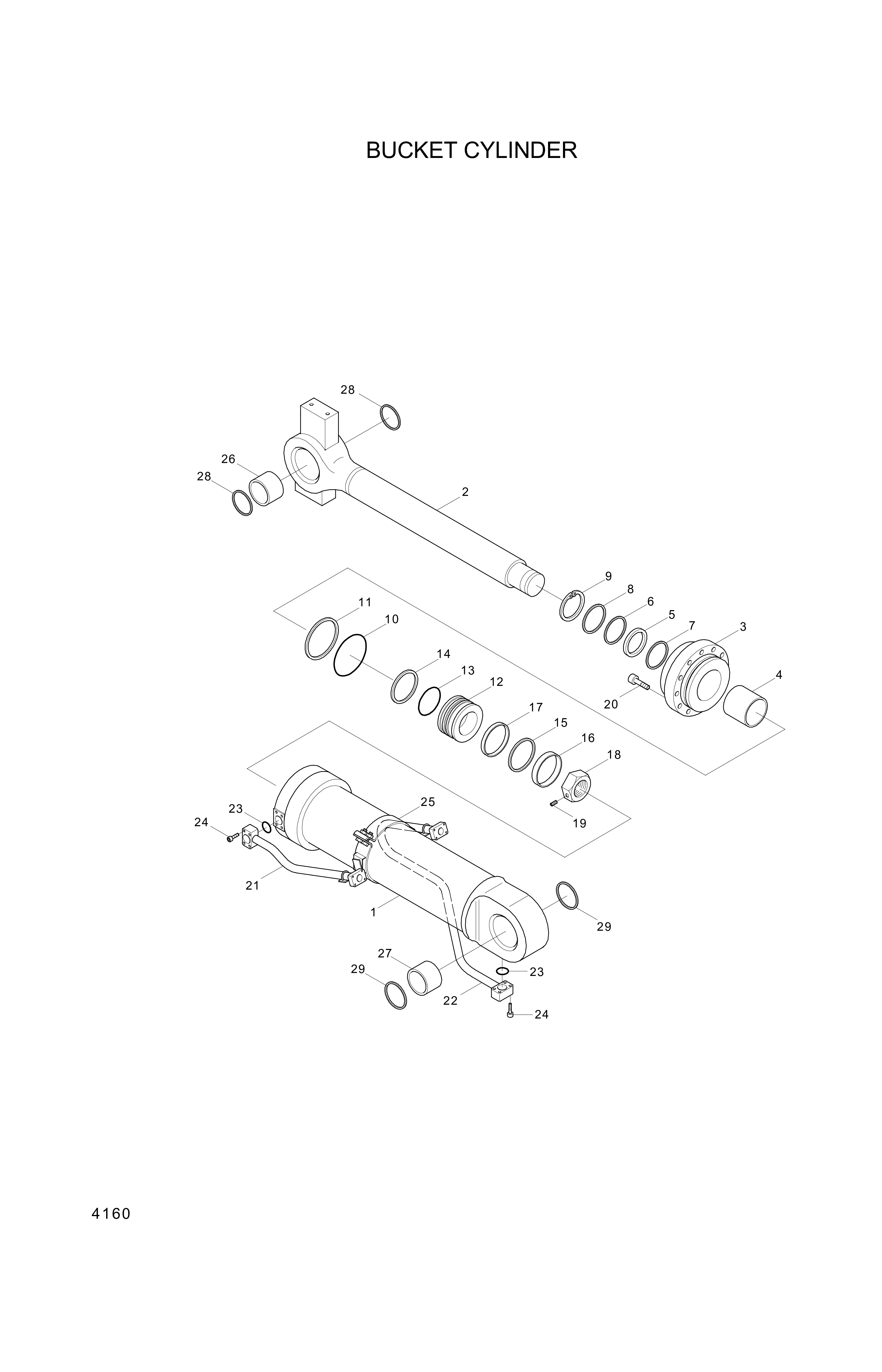 drawing for Hyundai Construction Equipment XCAV-00018 - RING-DUST (figure 3)