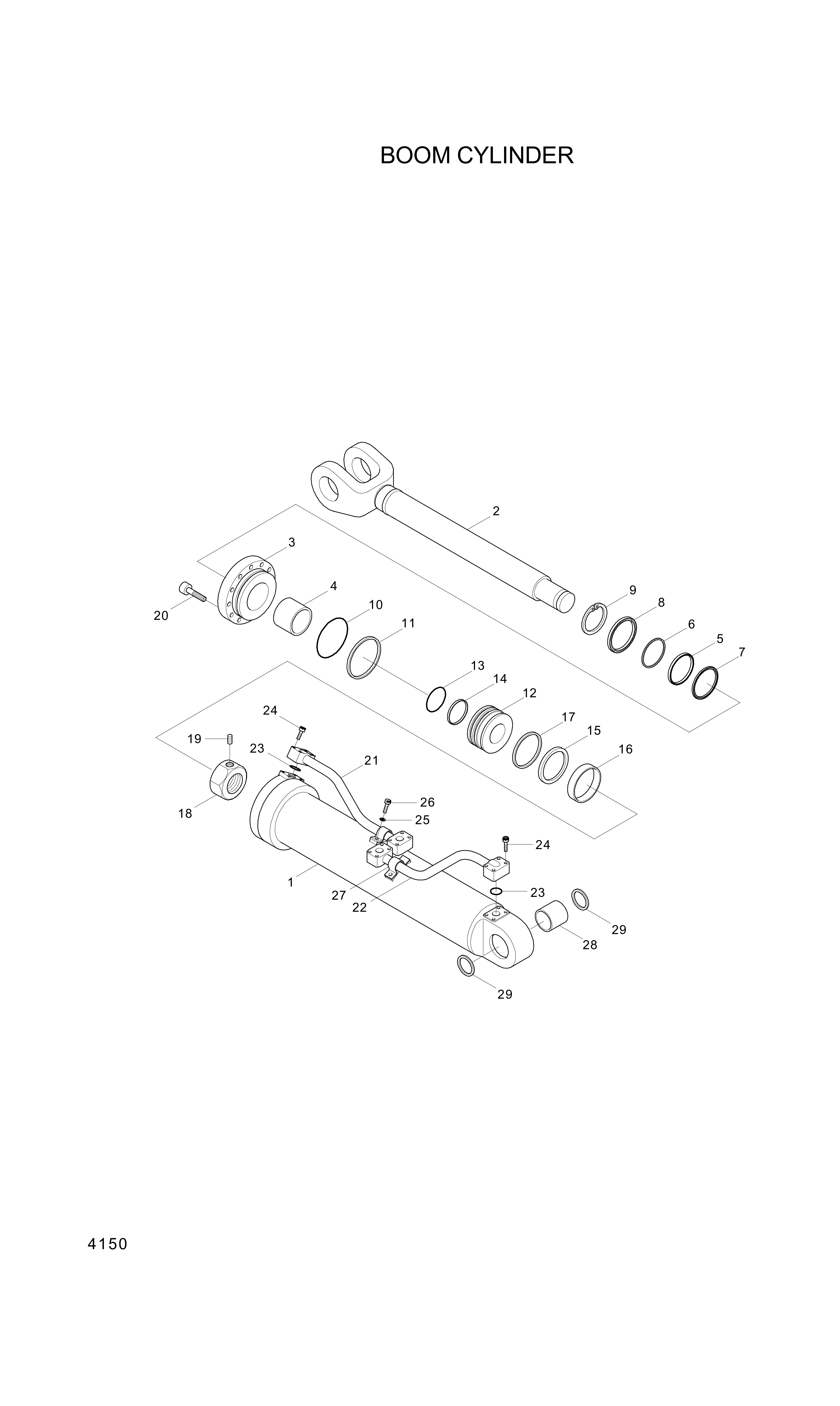 drawing for Hyundai Construction Equipment 31YC-38020 - CLAMP-PIPE (figure 5)