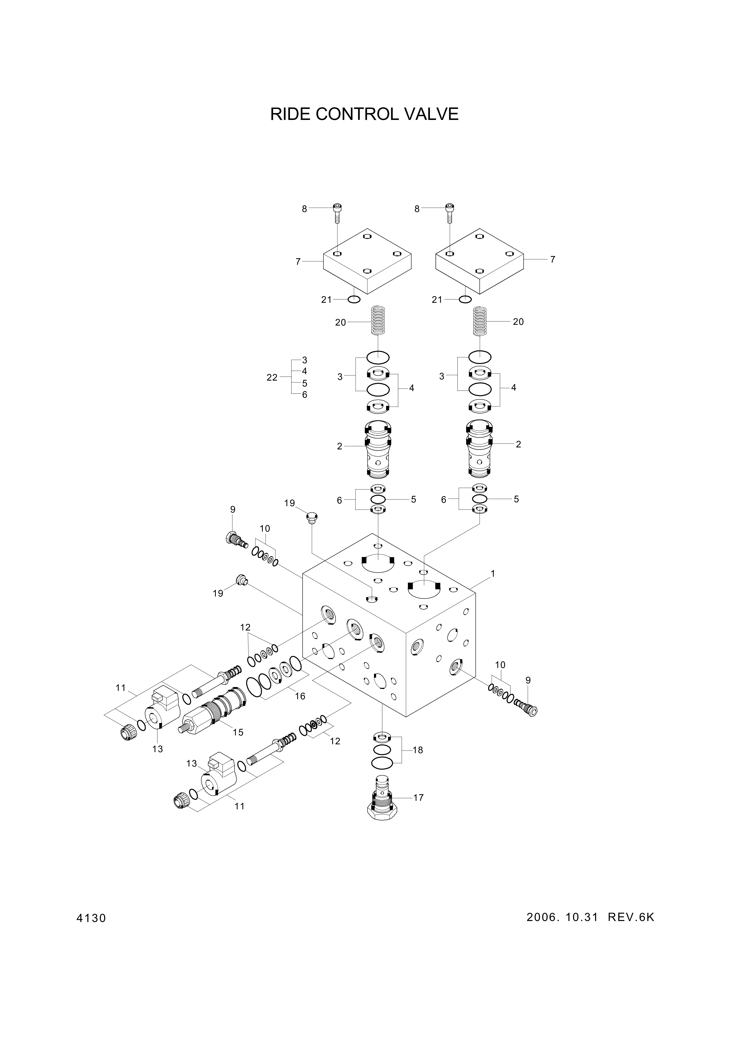 drawing for Hyundai Construction Equipment XKAL-00041 - VALVE-REDUCING (figure 3)