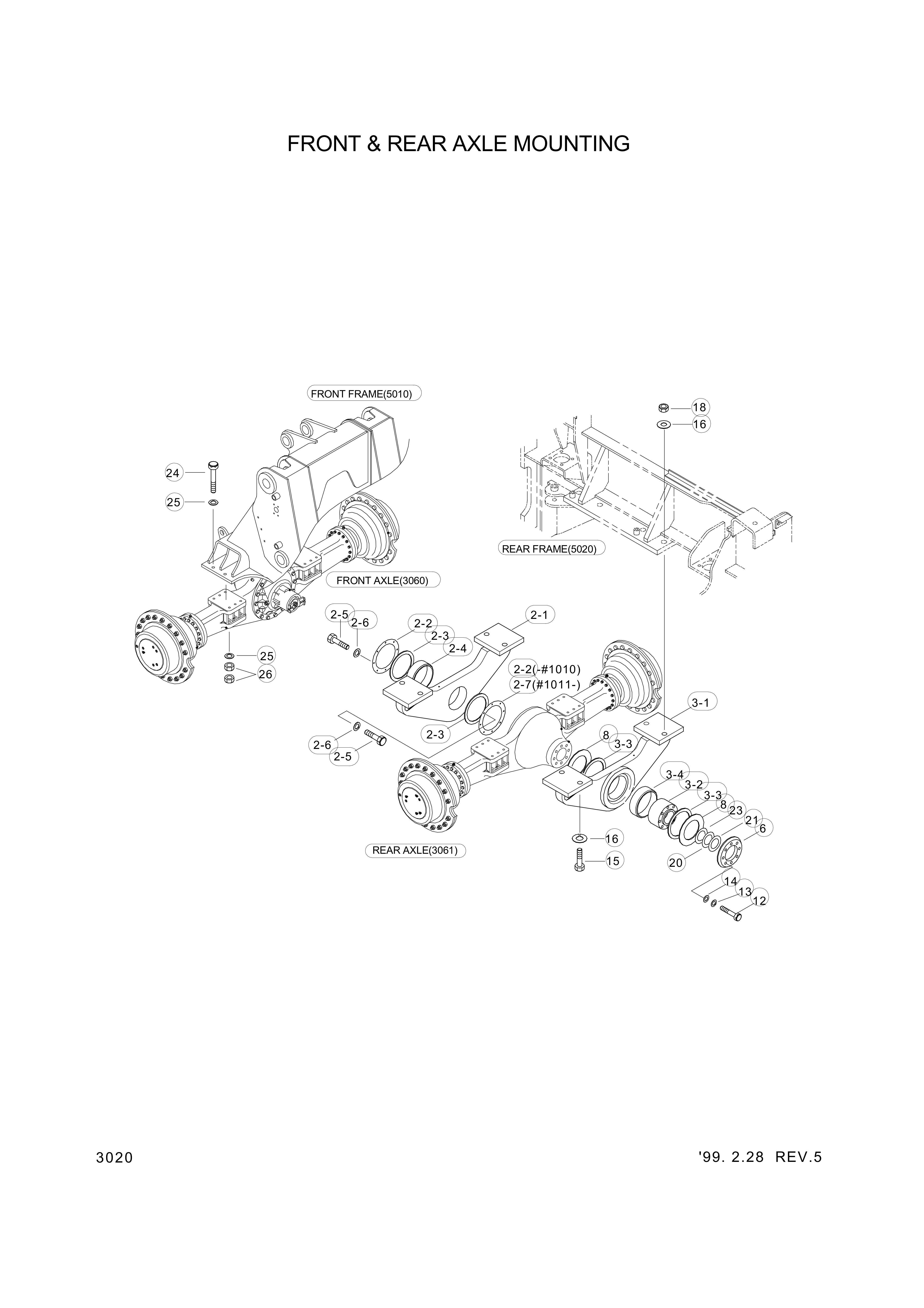 drawing for Hyundai Construction Equipment 84L3-00160 - SUPPORT ASSY-FRONT
