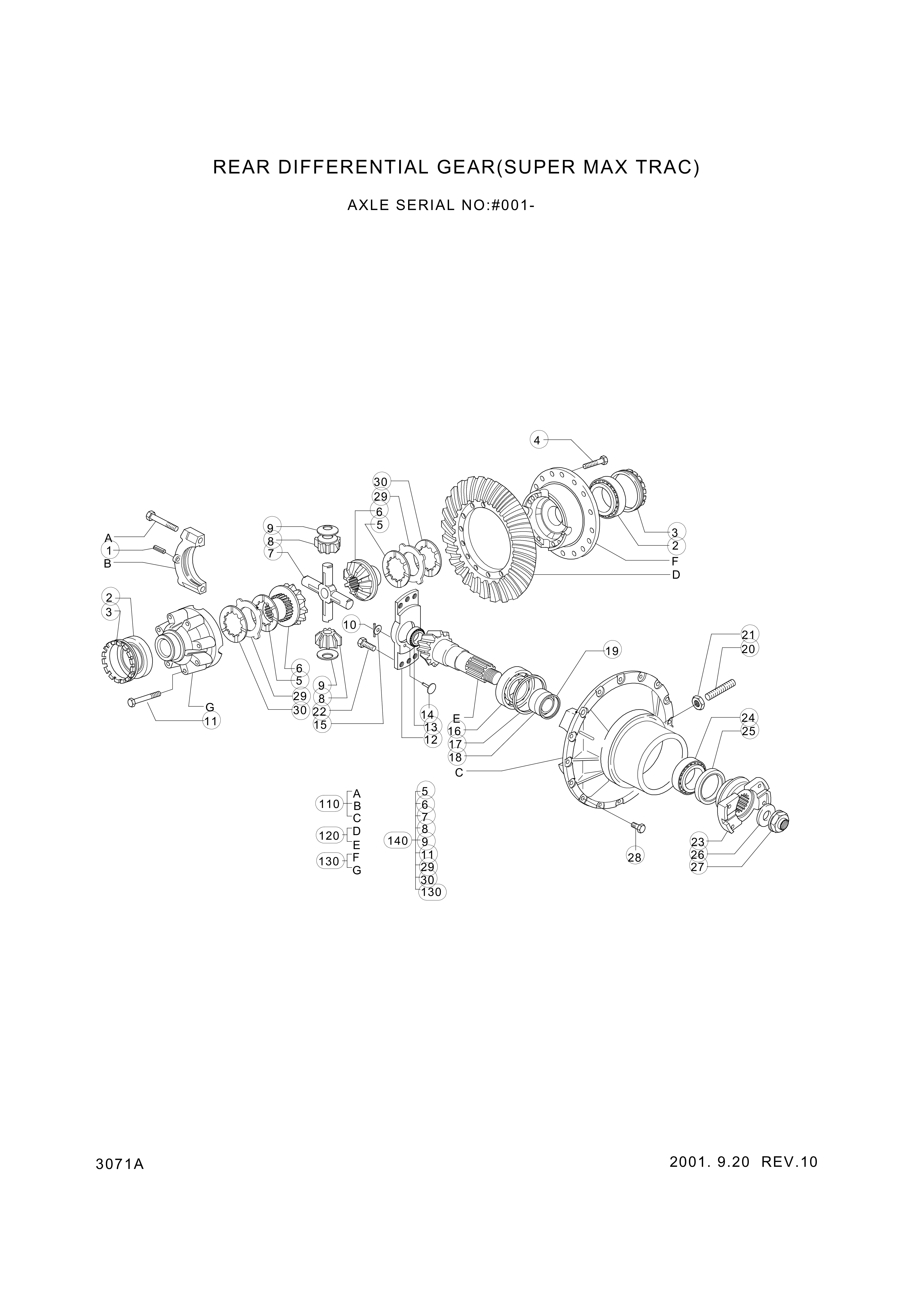 drawing for Hyundai Construction Equipment ZTAQ-00220 - DIFFERENTIAL ASSY-SMT