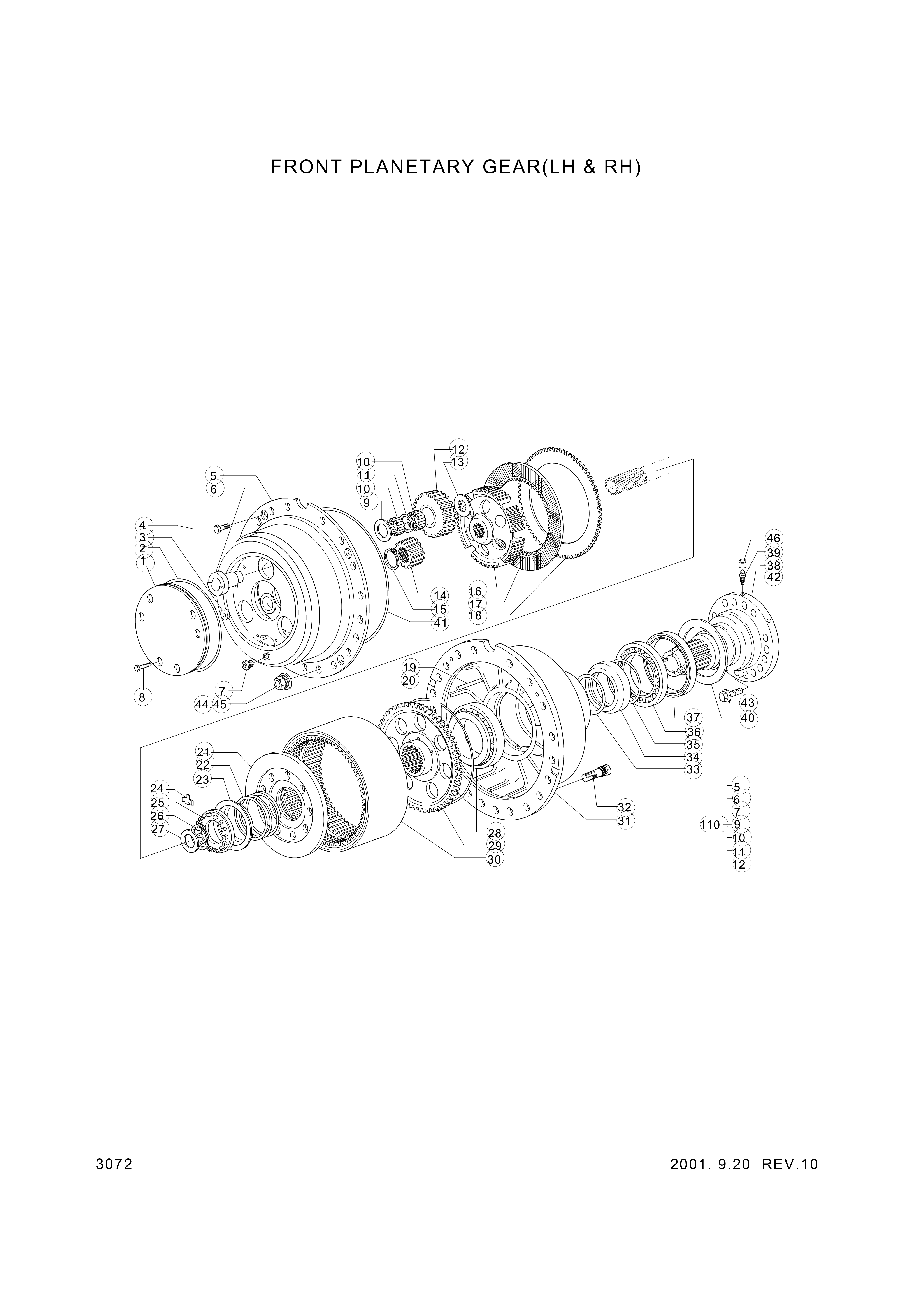 drawing for Hyundai Construction Equipment ZTAQ-00277 - DRUM-BRAKE (figure 5)