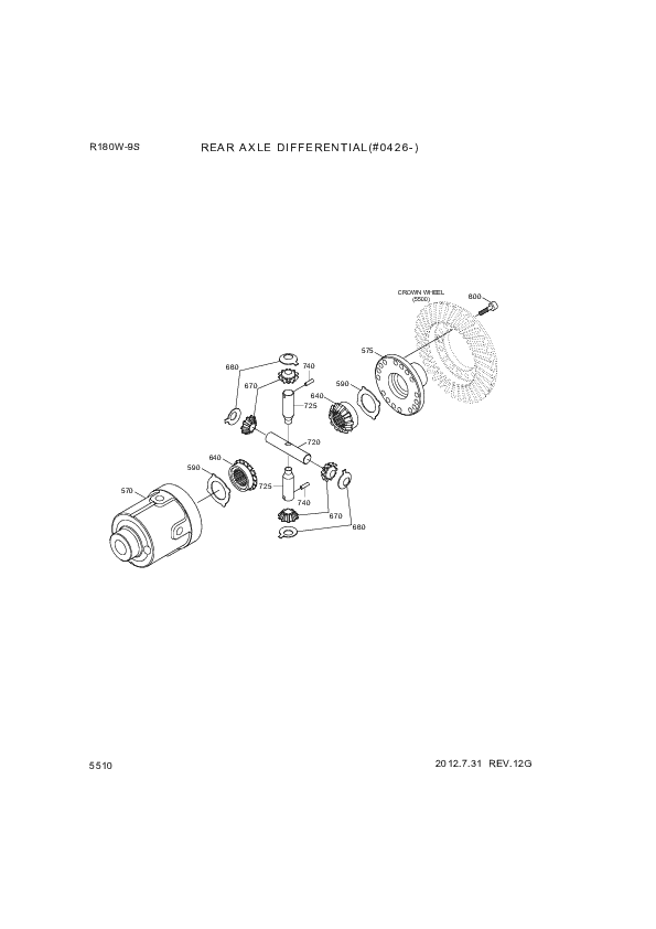 drawing for Hyundai Construction Equipment ZGAQ-04045 - CASE-DIFF FR (figure 2)