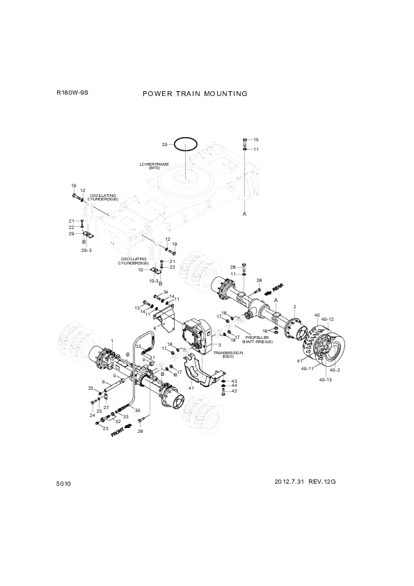 drawing for Hyundai Construction Equipment P933-042016 - HOSE ASSY-ORFS&THD