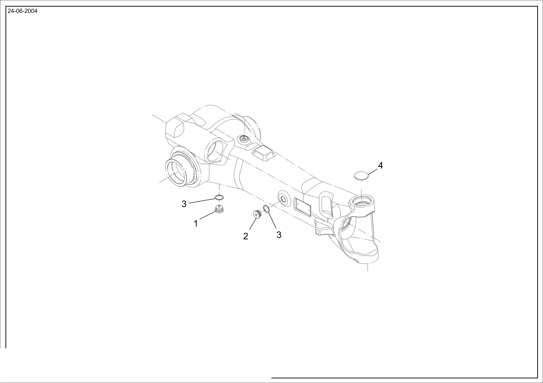drawing for VALTRA 31791400 - PLUG (figure 1)