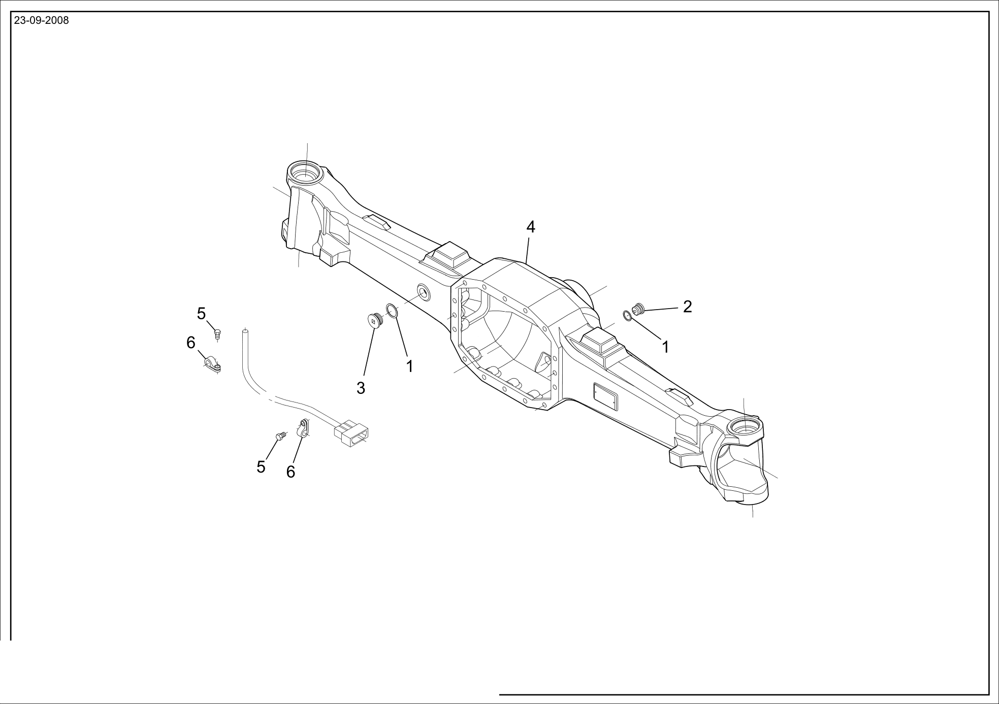 drawing for Dana Spicer 000.050130 - GASKET (figure 1)