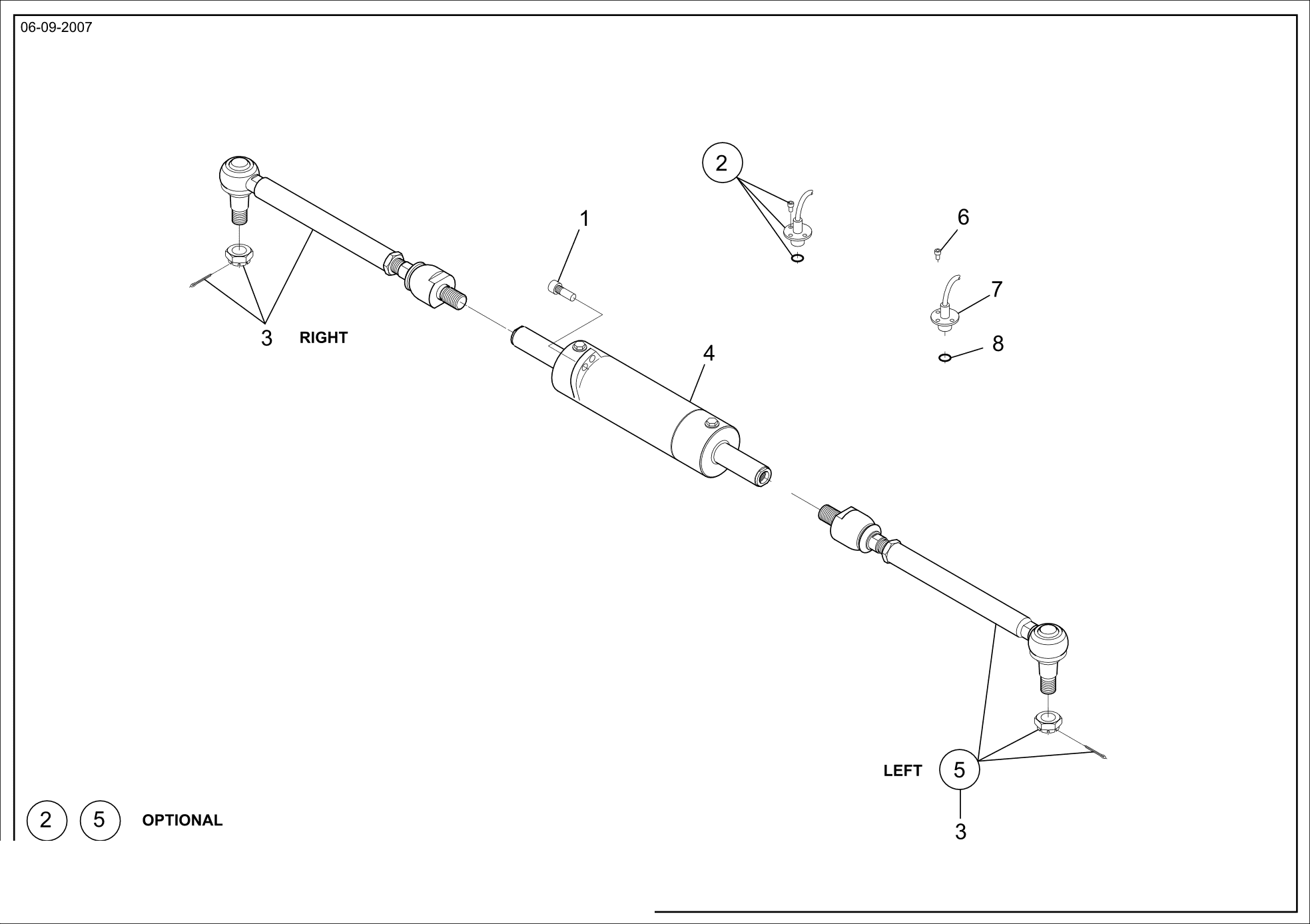 drawing for CNH NEW HOLLAND 71439518 - ARTICULATED TIE ROD