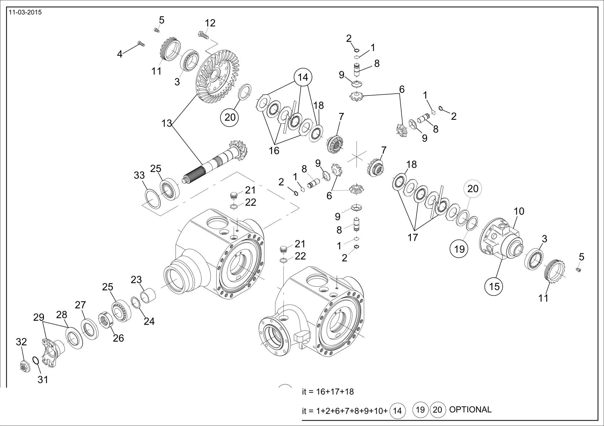 drawing for CNH NEW HOLLAND 87541816 - SELF LOCKING DIFFERENTIAL
