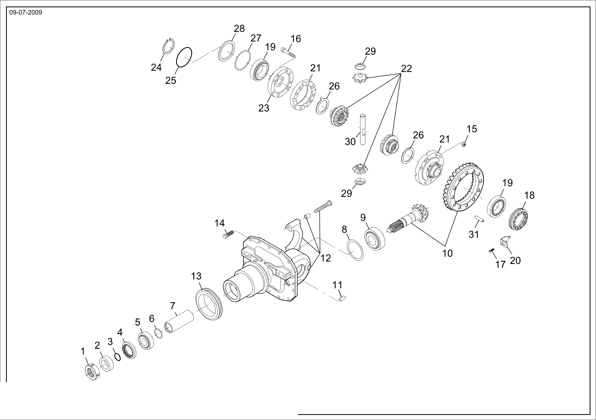 drawing for LANDINI 1444071X1 - BOLT (figure 2)