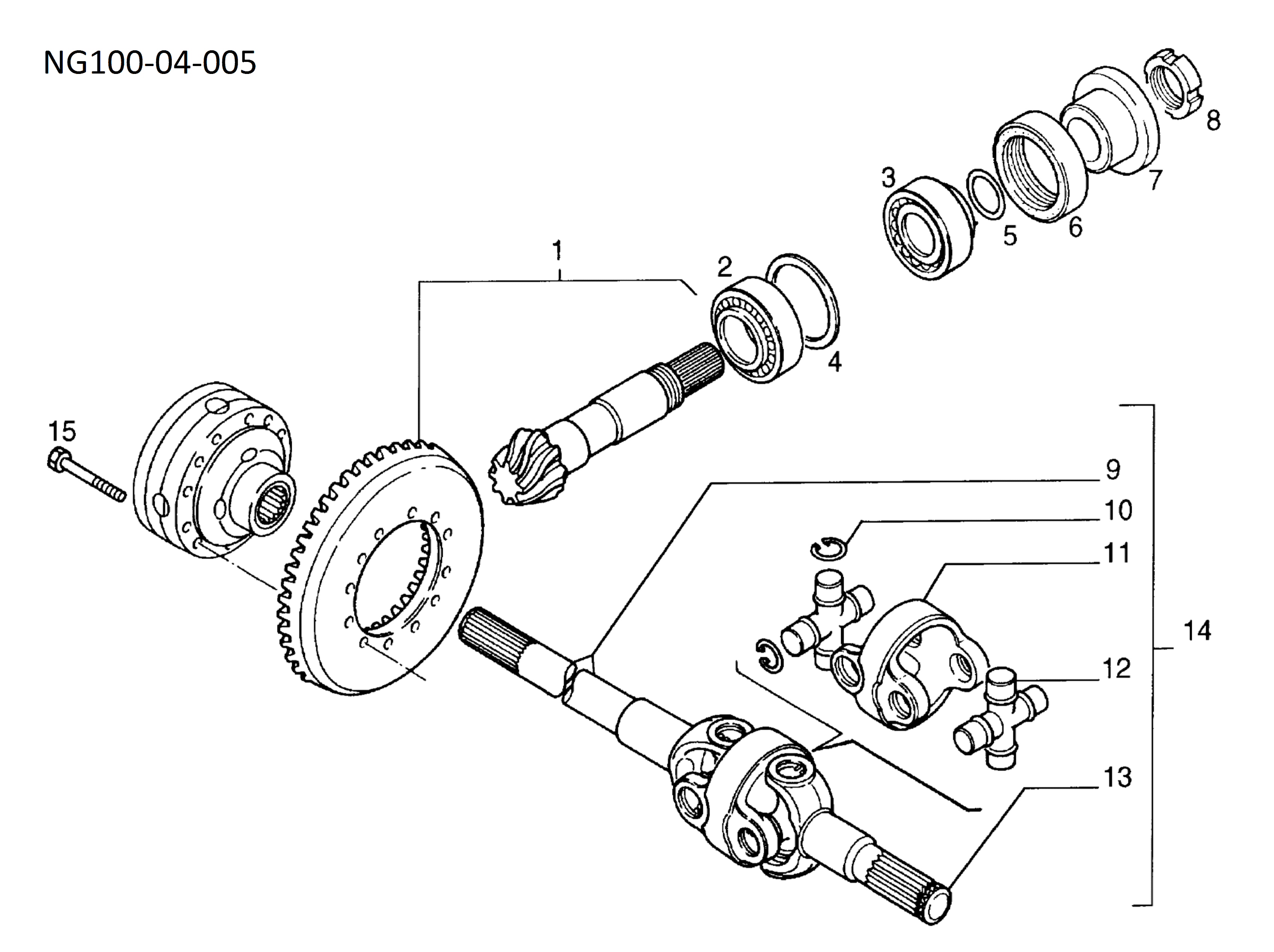 drawing for LANDINI 3015046X1 - BOLT (figure 1)