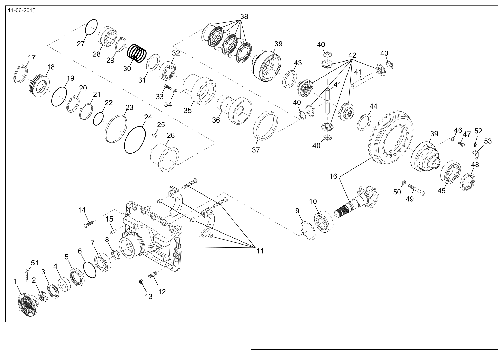 drawing for LANDINI 1444071X1 - BOLT (figure 3)