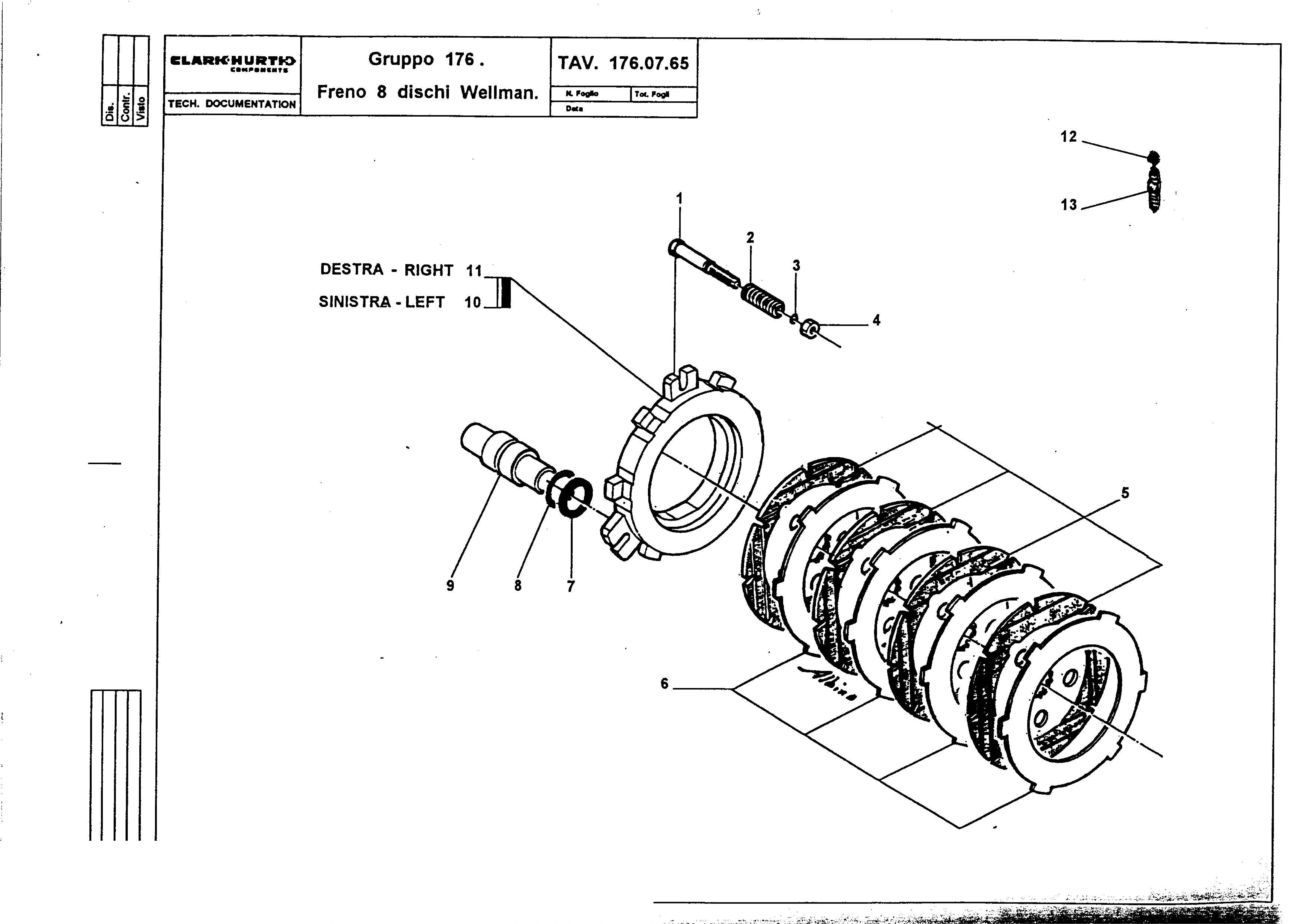 drawing for HURTH 734.07.004.013 - FRICTION PLATE (figure 4)