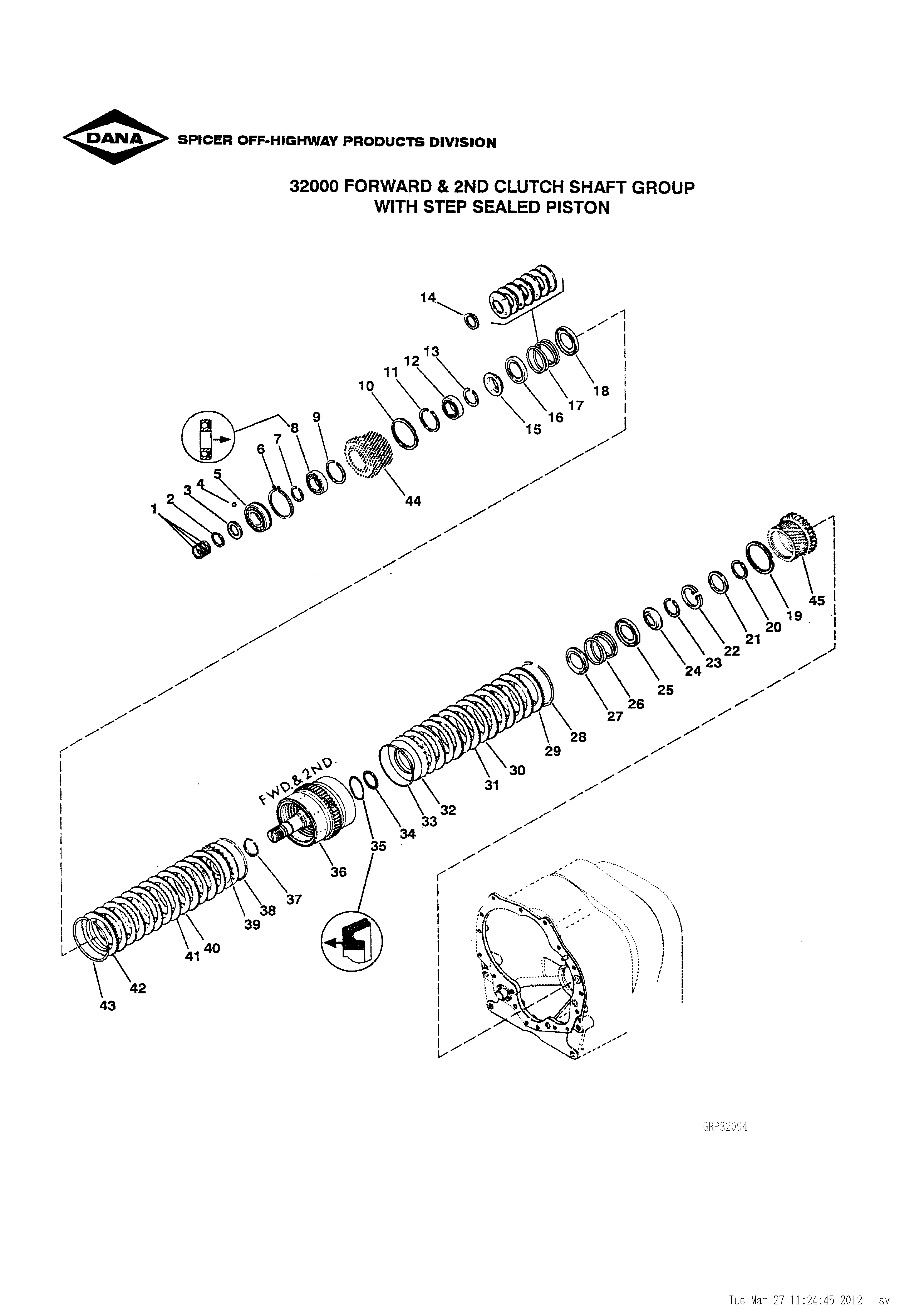 drawing for VALLEE CK233389 - BEARING (figure 1)