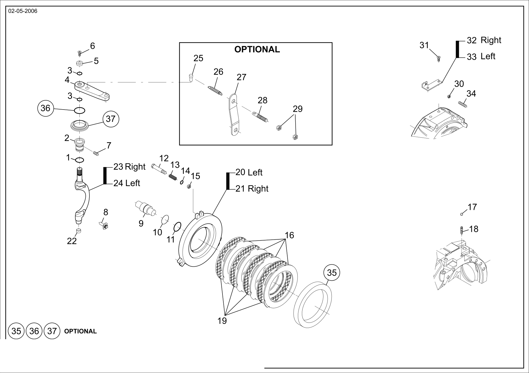 drawing for FMC FM2890MP - INTERMEDIATE BRAKE DISC (figure 4)