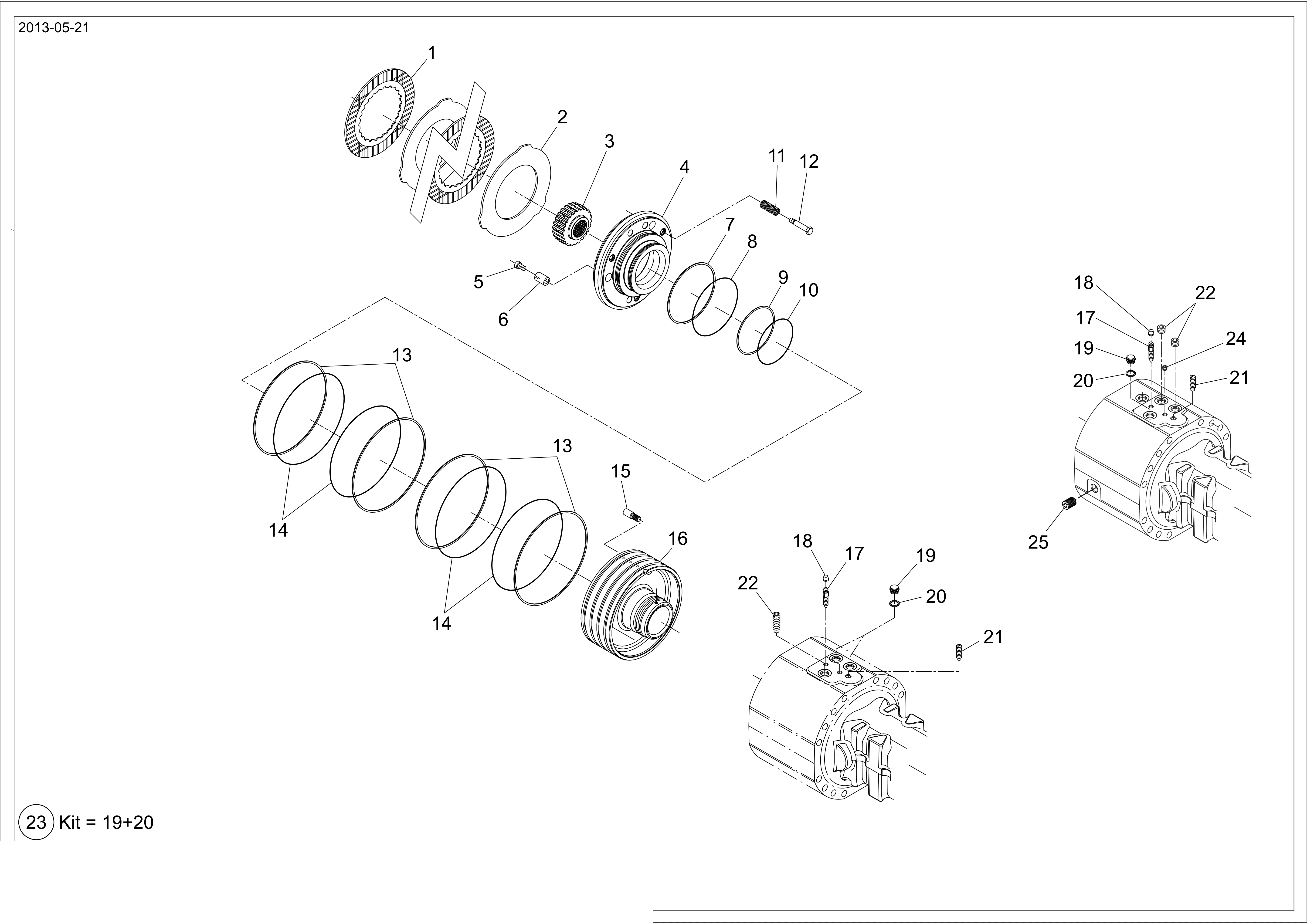 drawing for WACKER NEUSON 1000106327 - BACK - UP RING (figure 3)