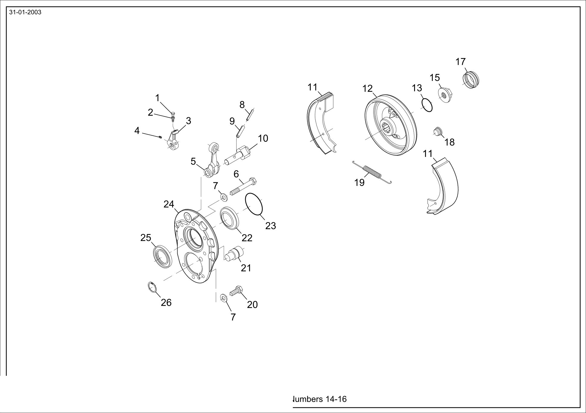 drawing for CATERPILLAR 015424-2-3 - NUT (figure 3)