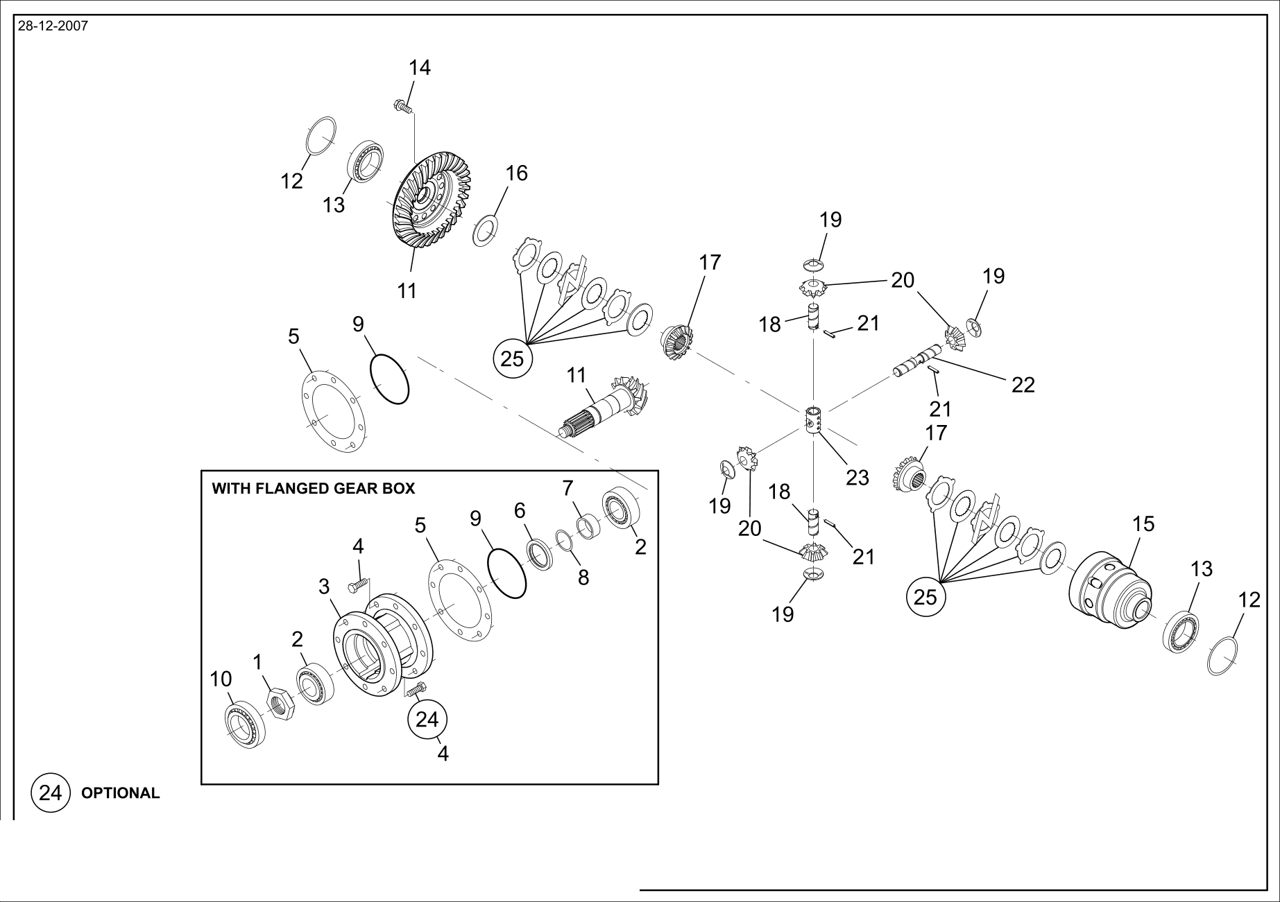drawing for VENIERI 243.5.069 - DIFFERENTIAL SIDE GEAR (figure 4)