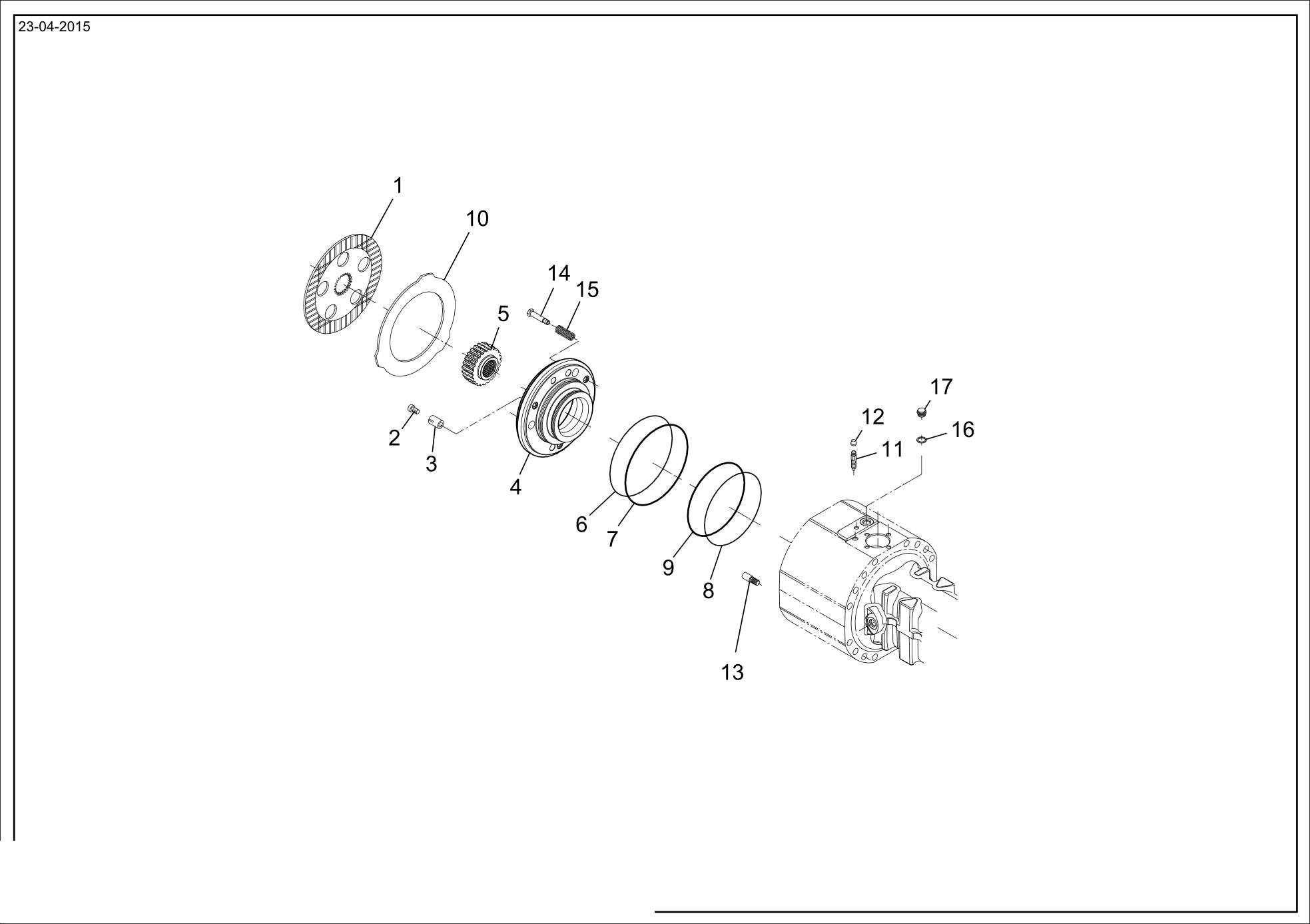 drawing for FARESIN 61002115V - BACK - UP RING (figure 4)