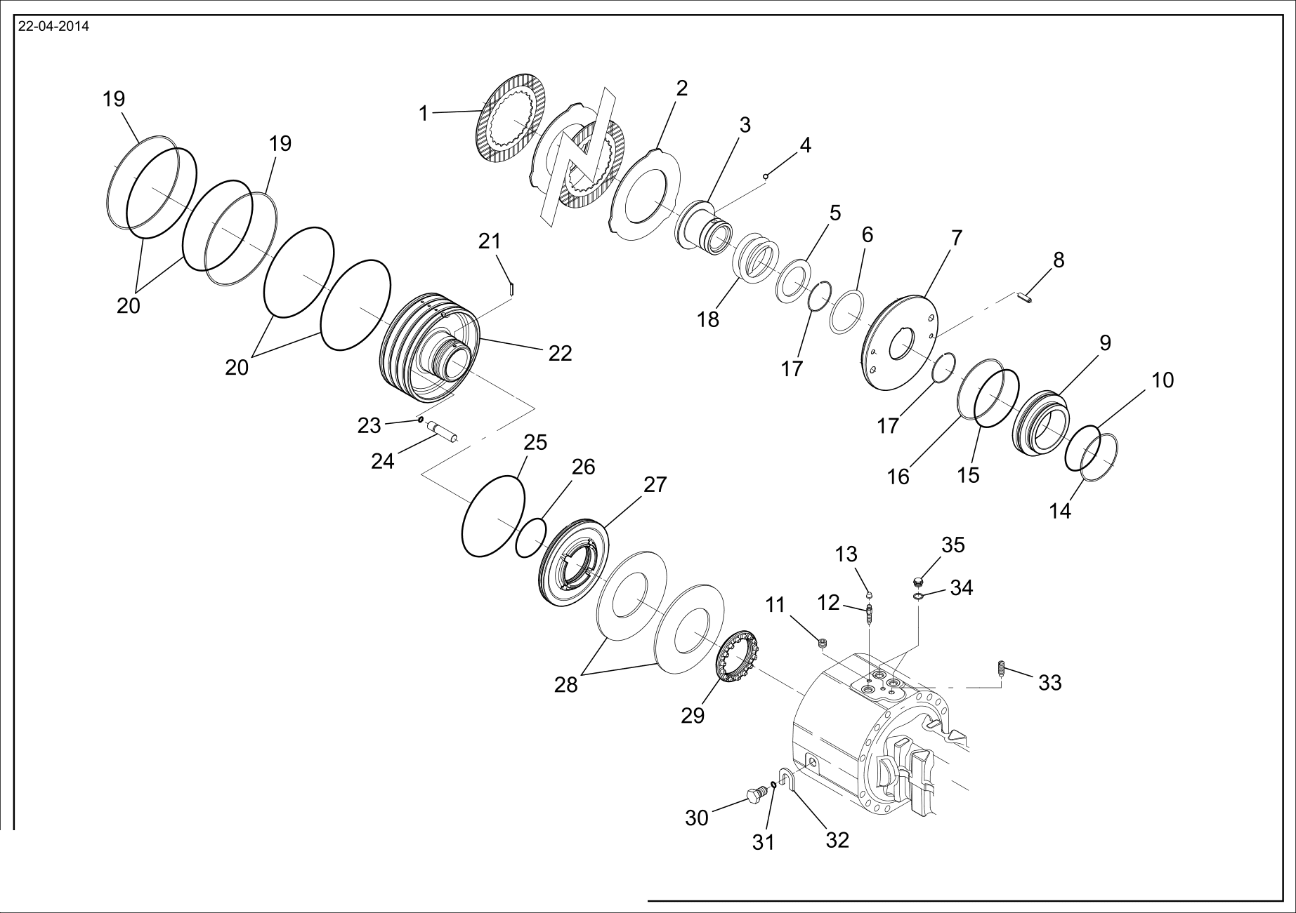 drawing for SCHOPF MASCHINENBAU GMBH 101606 - BACK - UP RING (figure 5)