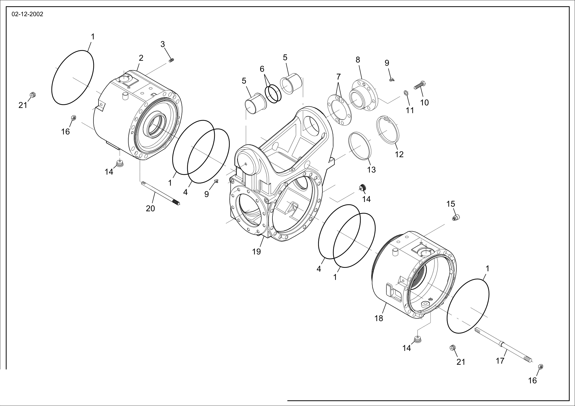 drawing for VENIERI 243.2.503 - SEAL - O-RING (figure 5)