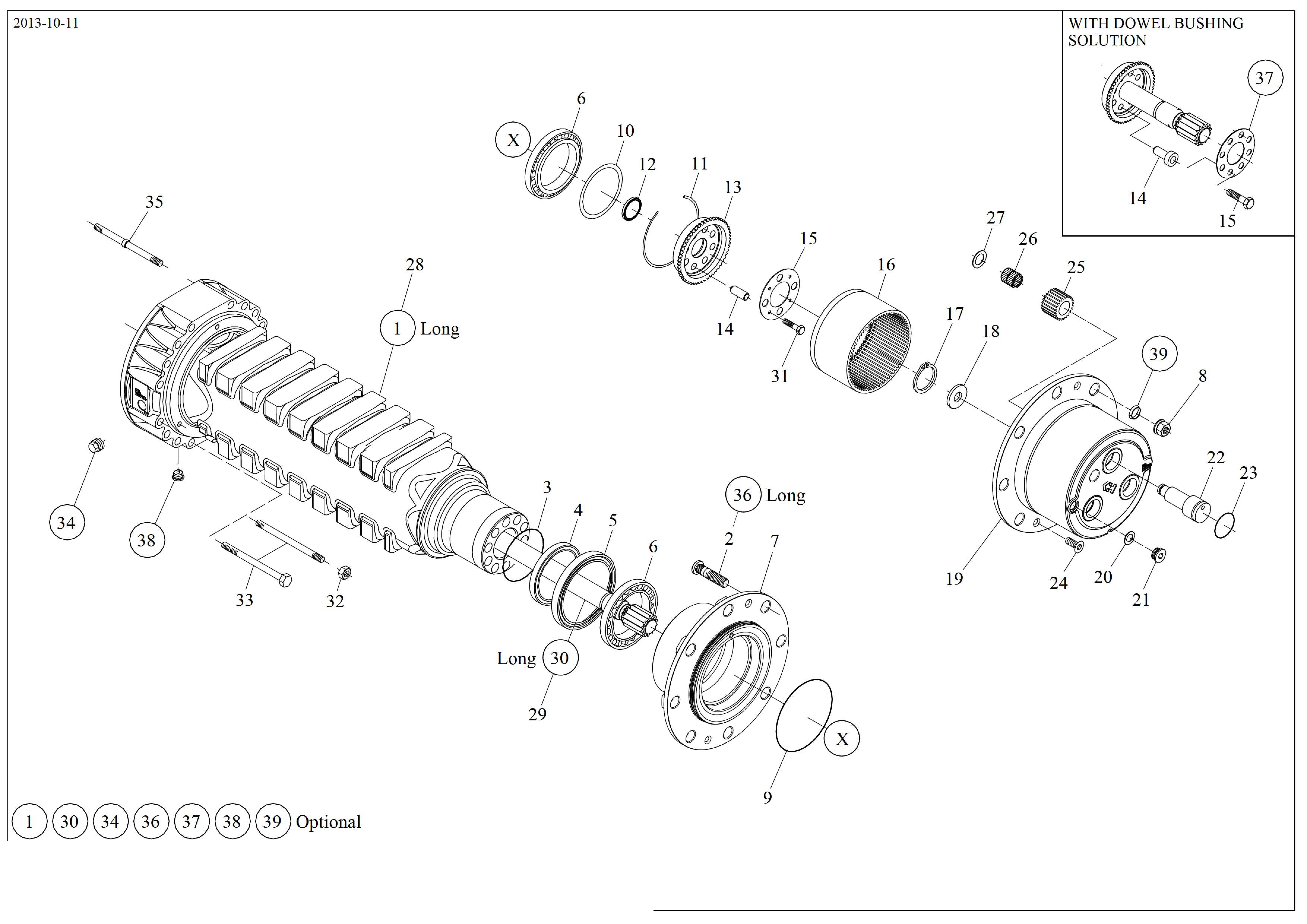 drawing for CNH NEW HOLLAND 153310947 - RING GEAR