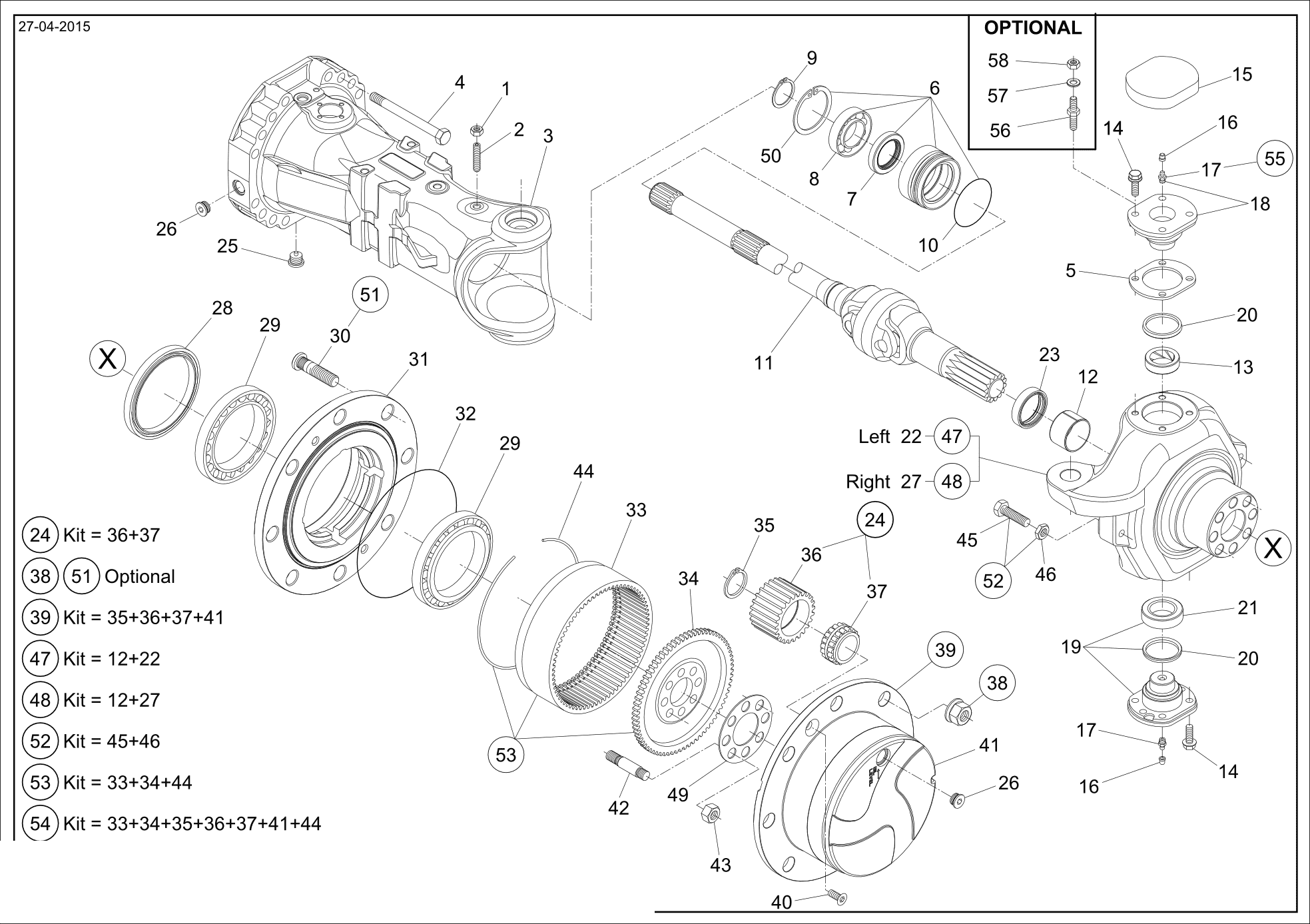 drawing for CNH NEW HOLLAND 71491228 - PIVOT PIN (figure 5)
