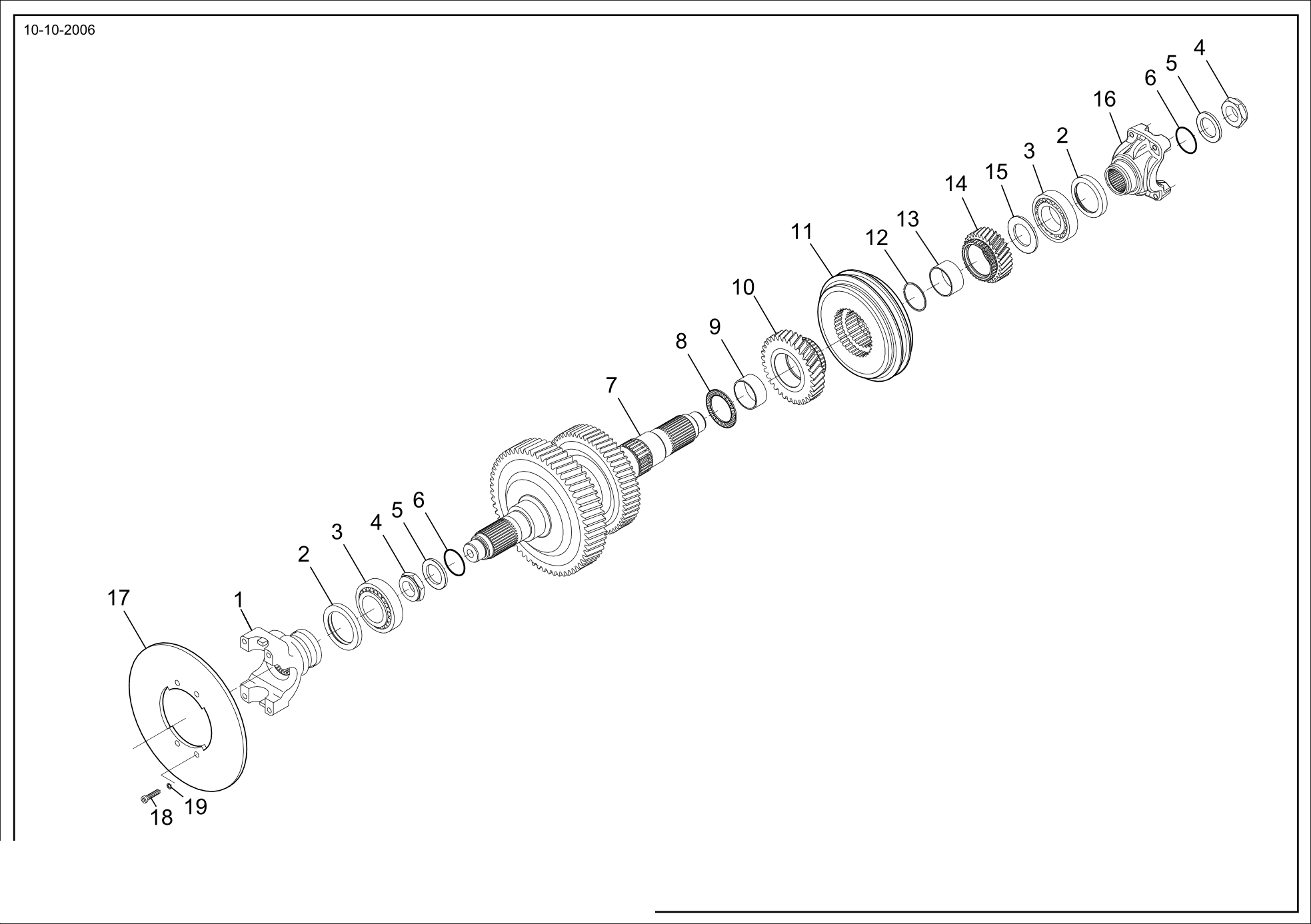 drawing for HOIST LIFT TRUCKS M04522 - OIL SEAL (figure 2)