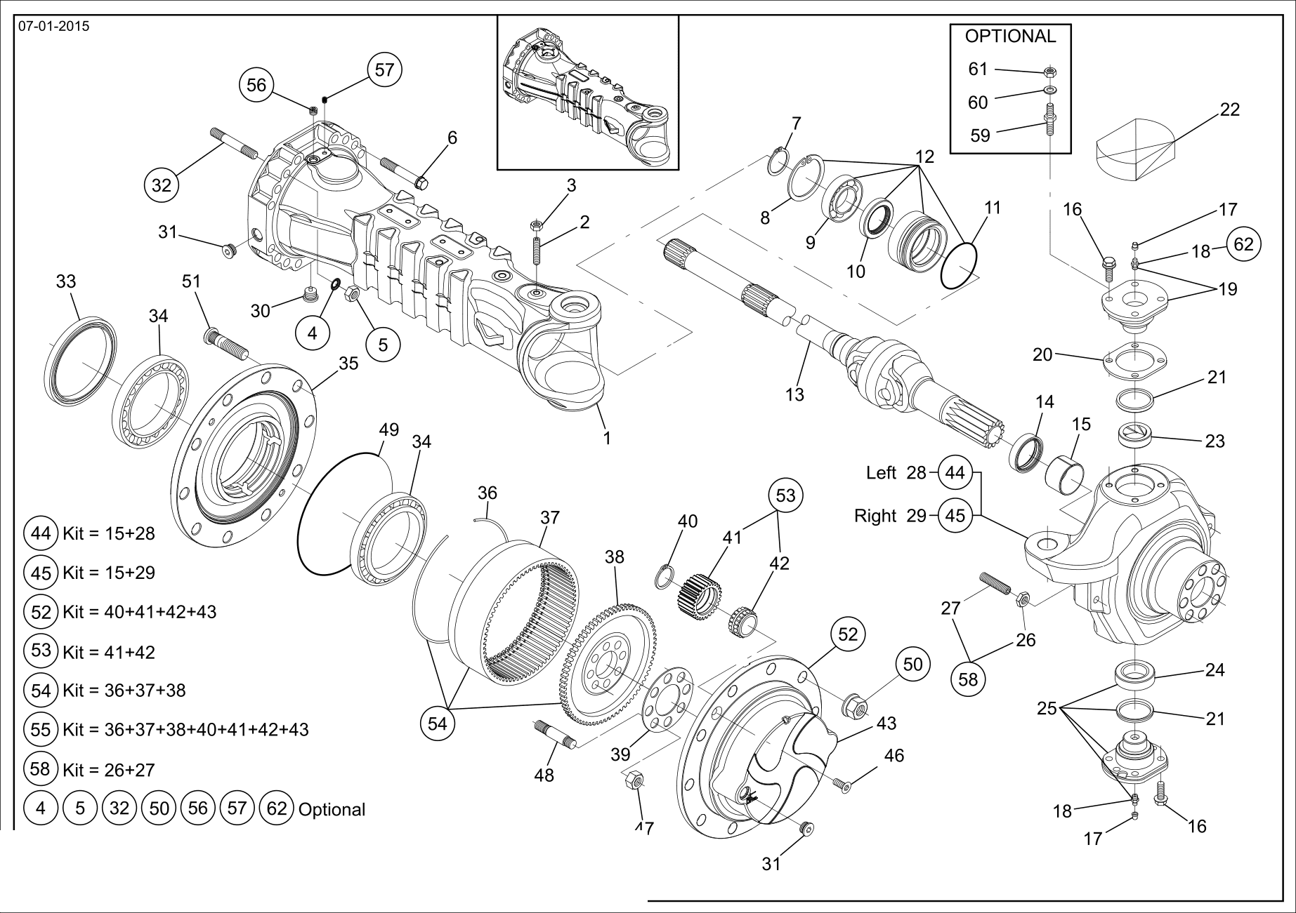 drawing for CNH NEW HOLLAND 87541837 - STEERING CASE (figure 5)