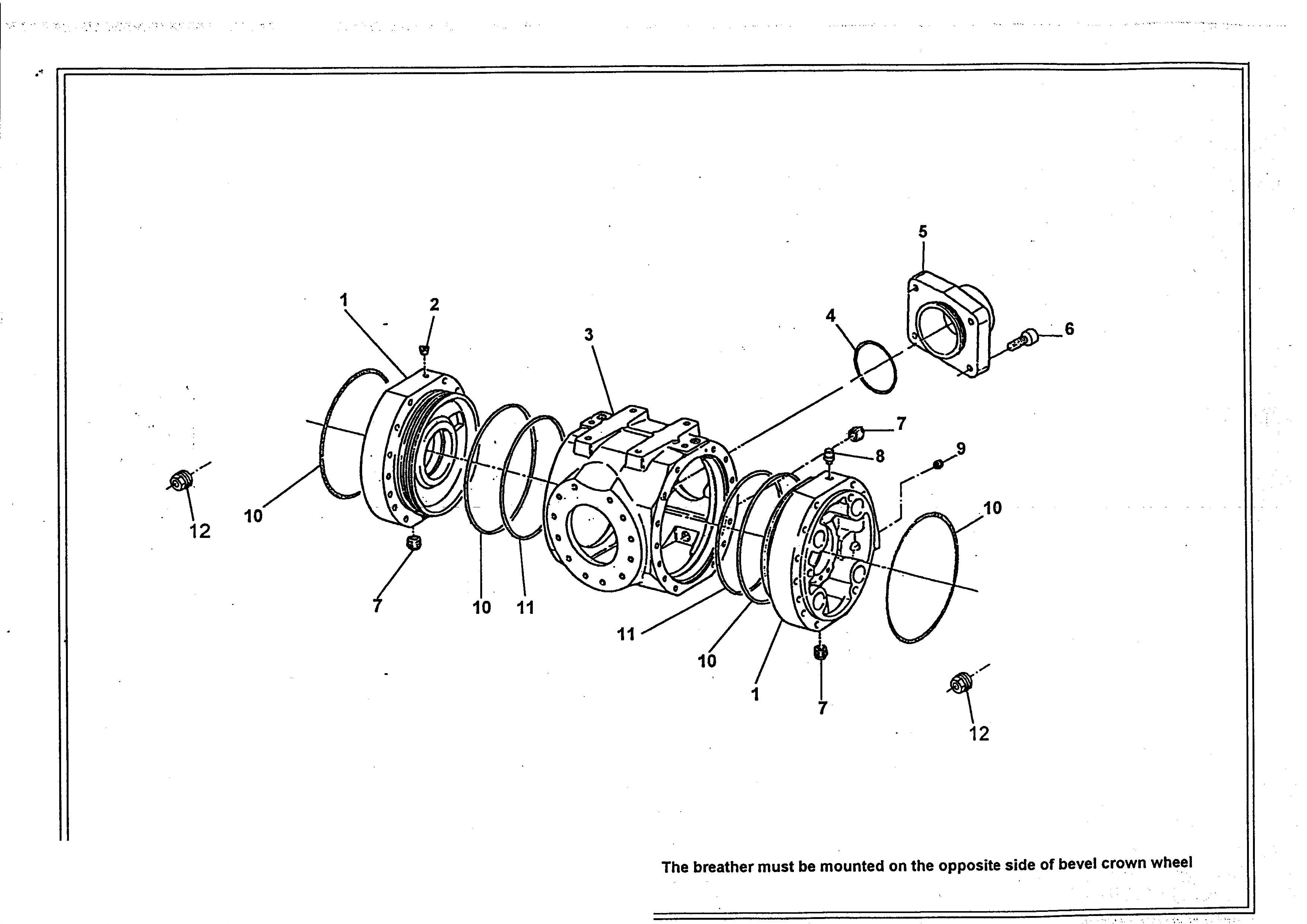 drawing for BUCYRUS 015424-1-3 - INTERMEDIATE COVER (figure 3)
