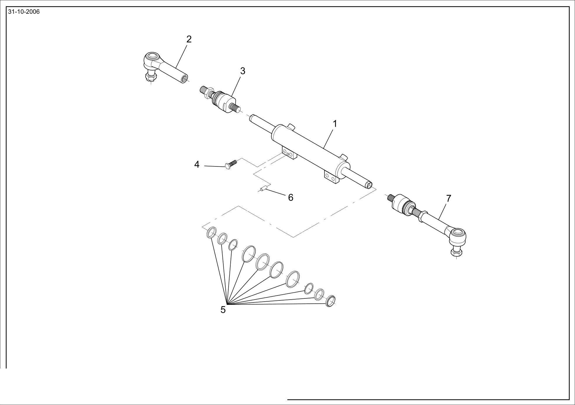 drawing for AGCO 16364425 - BOLT (figure 1)