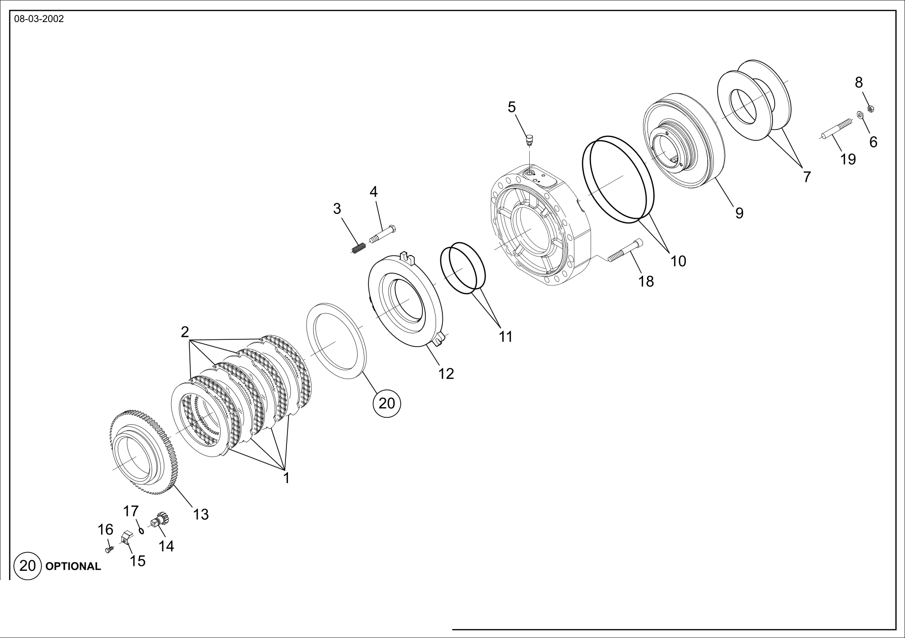 drawing for CNH NEW HOLLAND 71487058 - CYLINDER BOLT (figure 3)